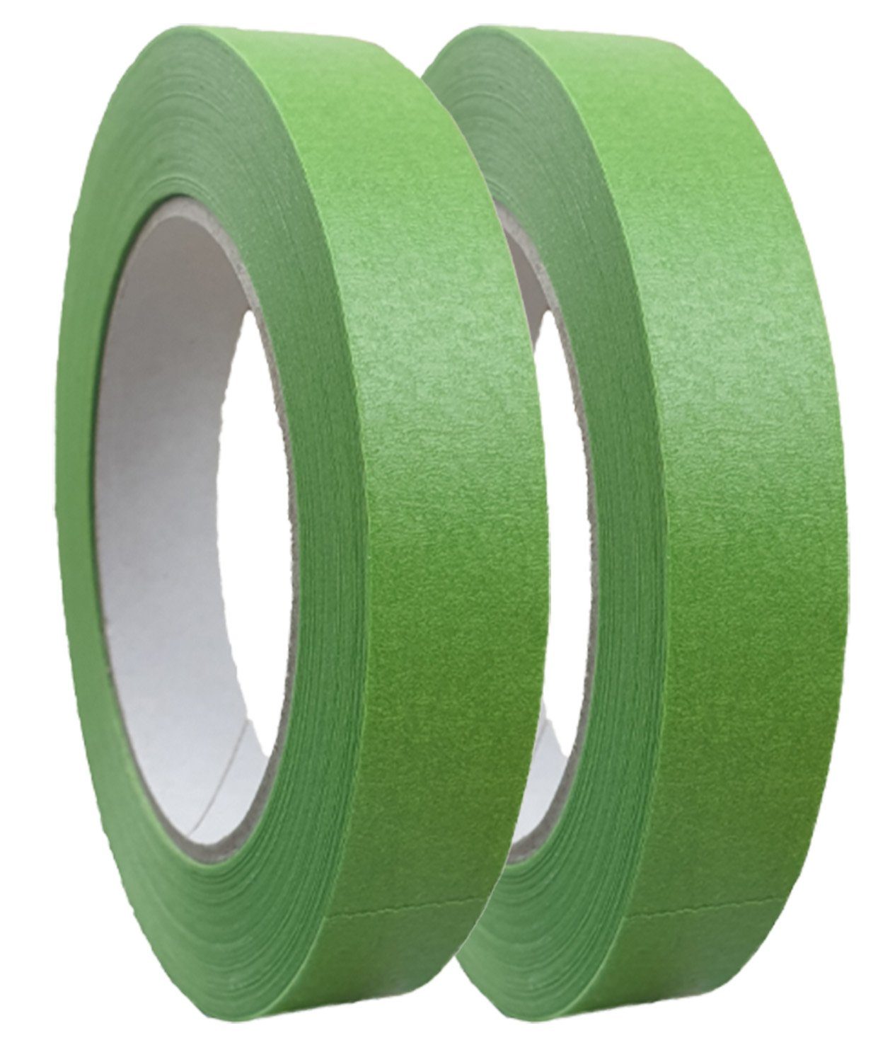 varivendo Kreppband 2er Set Profi+ Feinkreppband grün 19 mm x 50 m (Rollen, 2-St., Profi Feinkreppband) Goldband Fineline Feinkreppband Abdeckband Abdeckklebeband