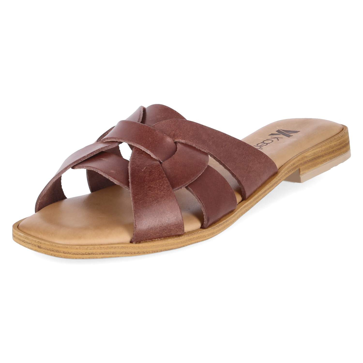 Kaerlek Kaerlek 4700/7853 TESTA DI MORO Damen Glattleder brown Pantolette