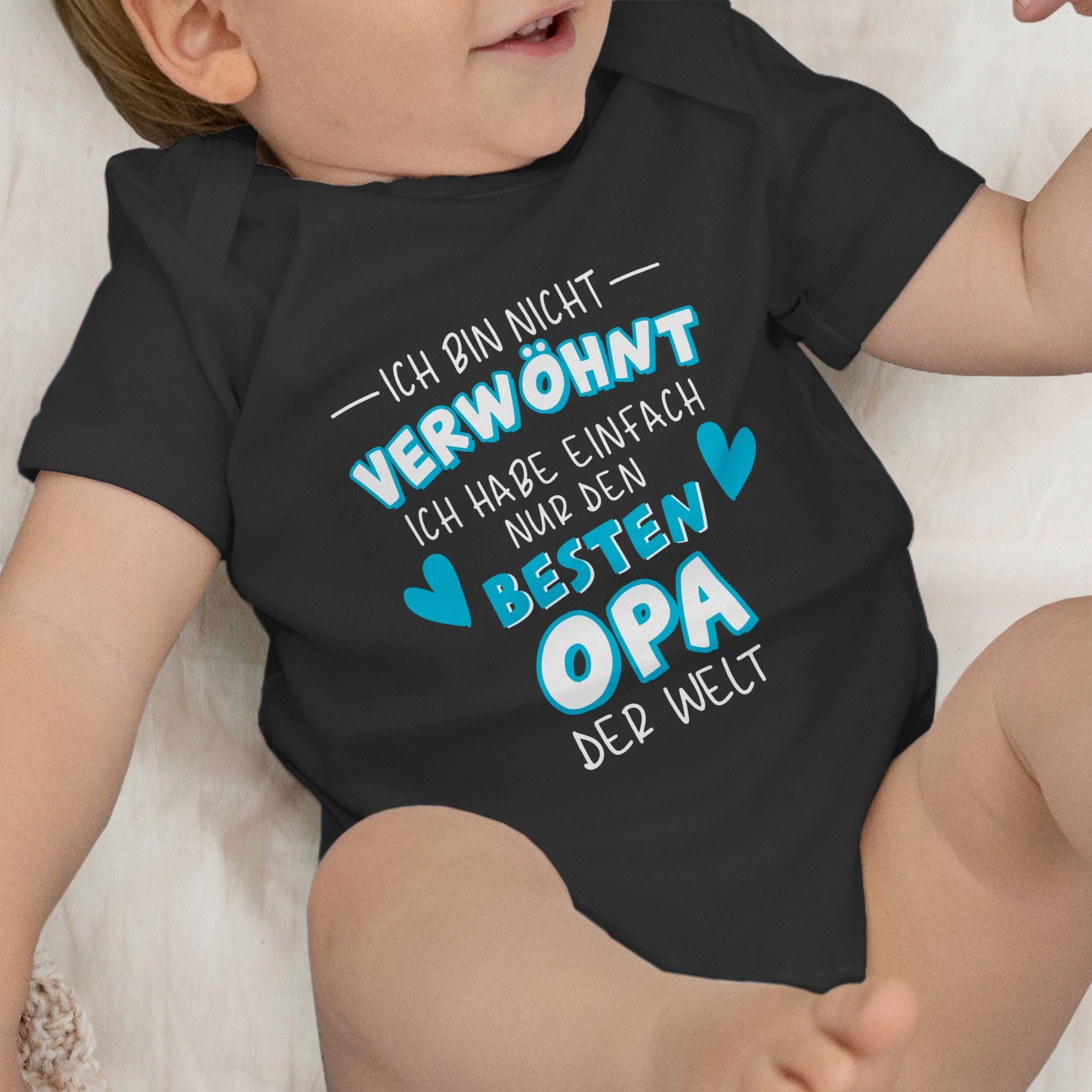 den besten bin nicht - Shirtracer Schwarz Shirtbody habe der 3 Ich verwöhnt einfach Baby nur Ich Sprüche Welt Opa