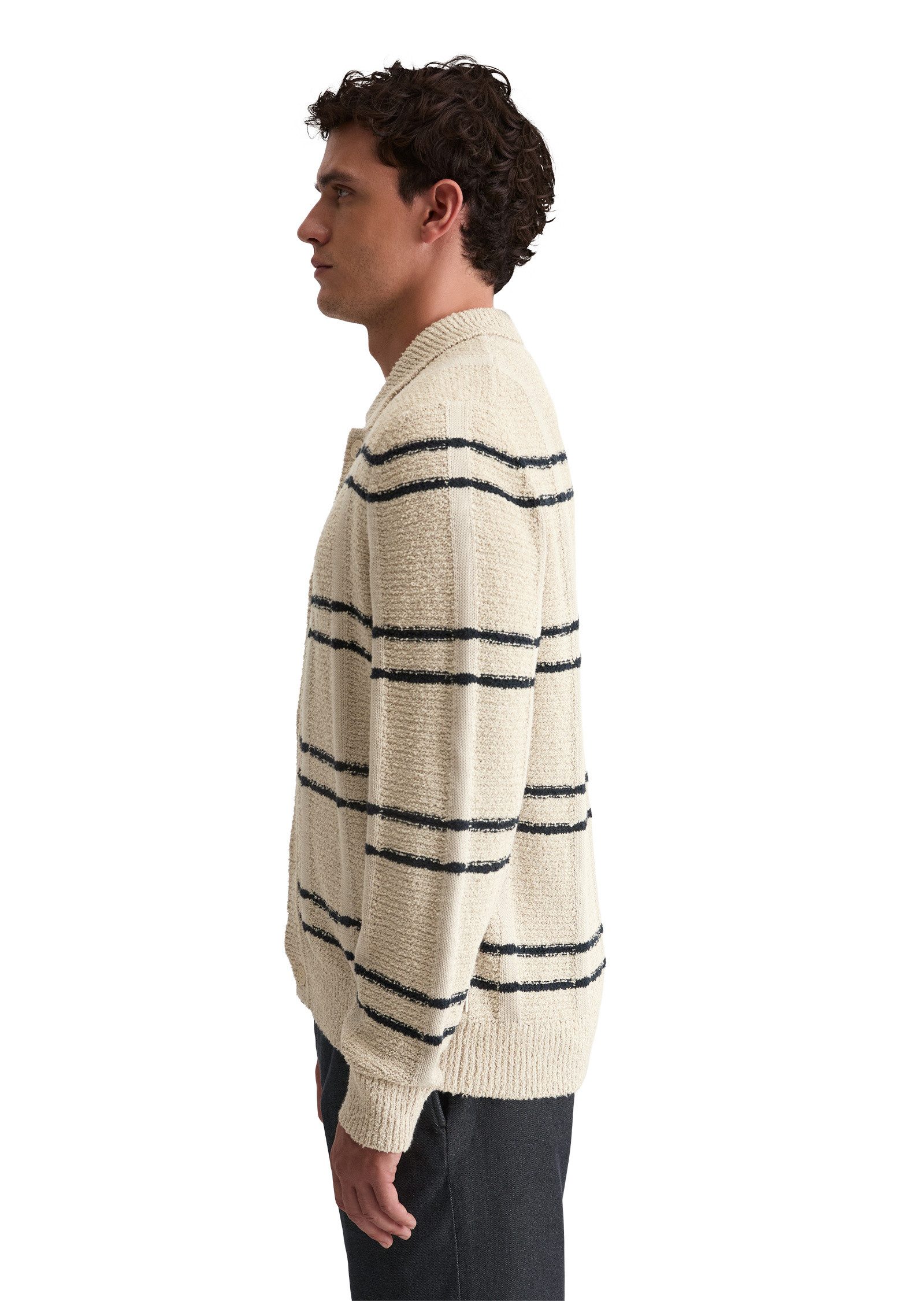 Marc O'Polo Cardigan mit spannendem Struktur-Mix
