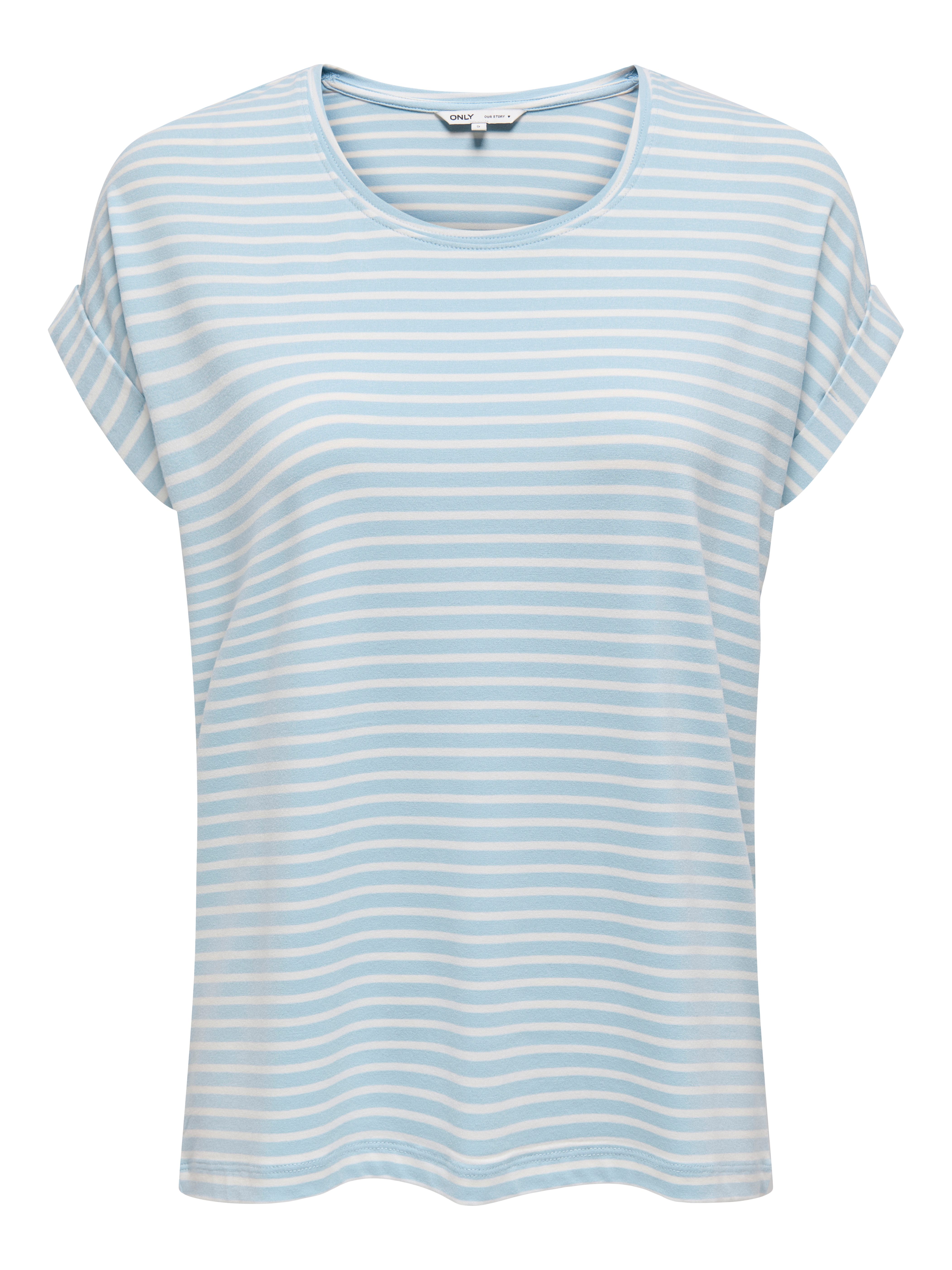 T-Shirt ONLMOSTER STRIPE S/S O-NECK TOP JRS NOOS