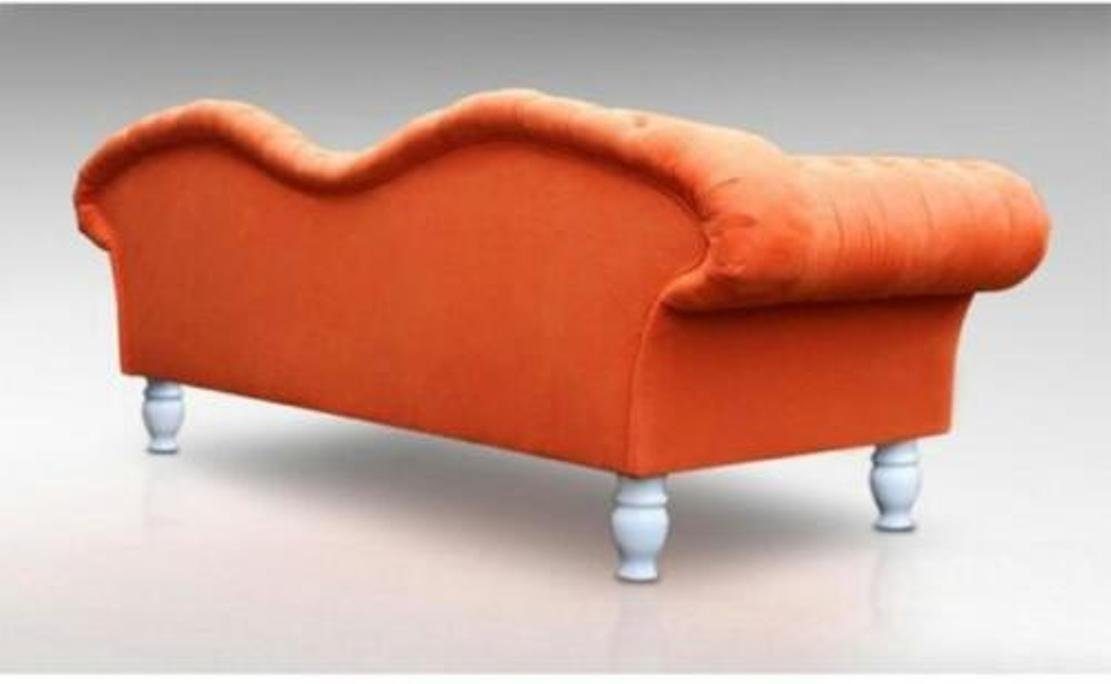 JVmoebel Chesterfield-Sofa, Chesterfield Couchen CUPIDOIII Klassische Couch Polster Big Sofas Sofa Designer Orange