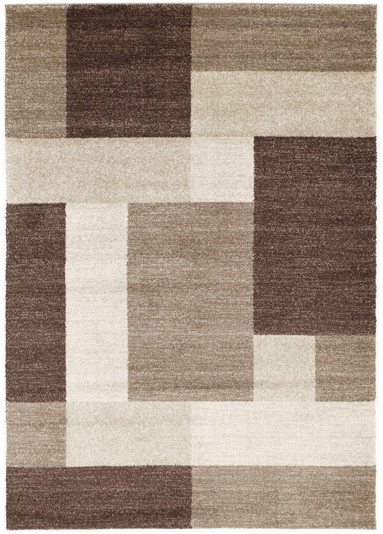 OCI DIE TEPPICHMARKE Teppich Villa Lima, rechteckig, Höhe: 20 mm, Frisé Teppich, dichter Kurzflor, Wohnzimmer