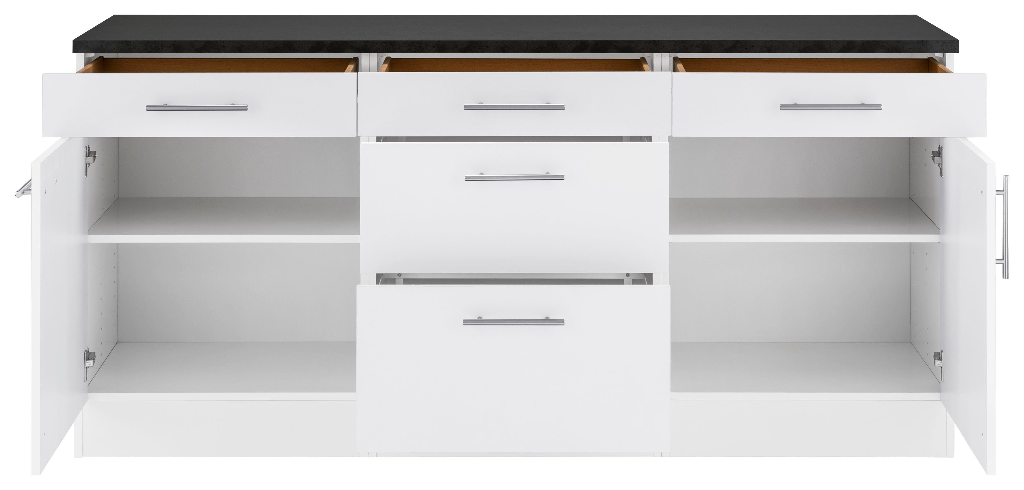OPTIFIT Unterschrank Mini, Breite 180 cm mit Metallgriffen