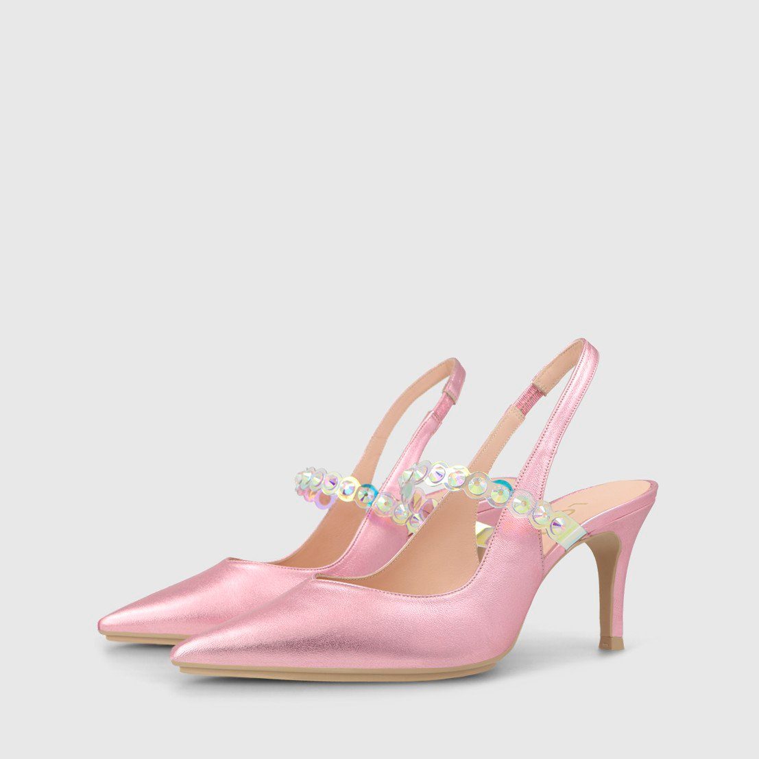 Lodi Elux Slingpumps mit Strass-Steinchen