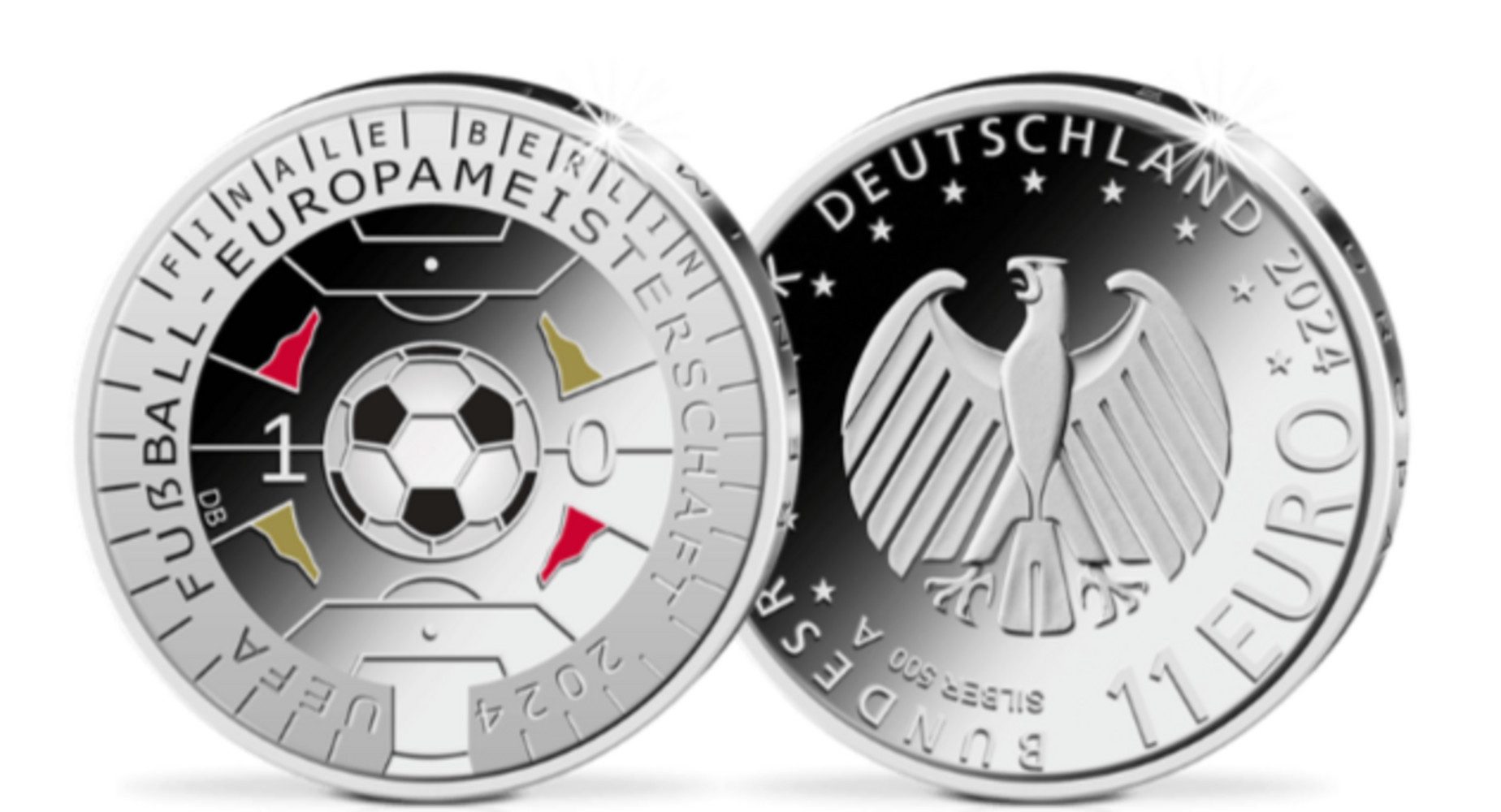 Safe-Album Münzetui 11 Euro Münze EM 2024 inklusive Rahmen