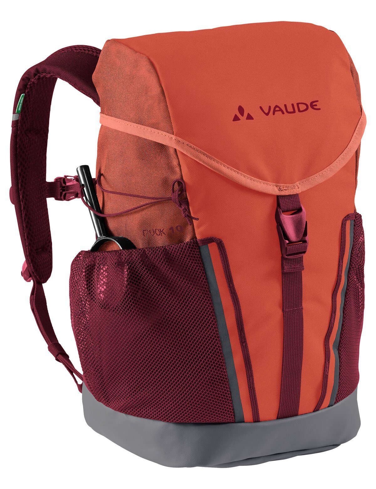 VAUDE Trekkingrucksack Puck 10, Kinderrucksack inklusive Regenhülle und Sitzmatte, 10 Liter