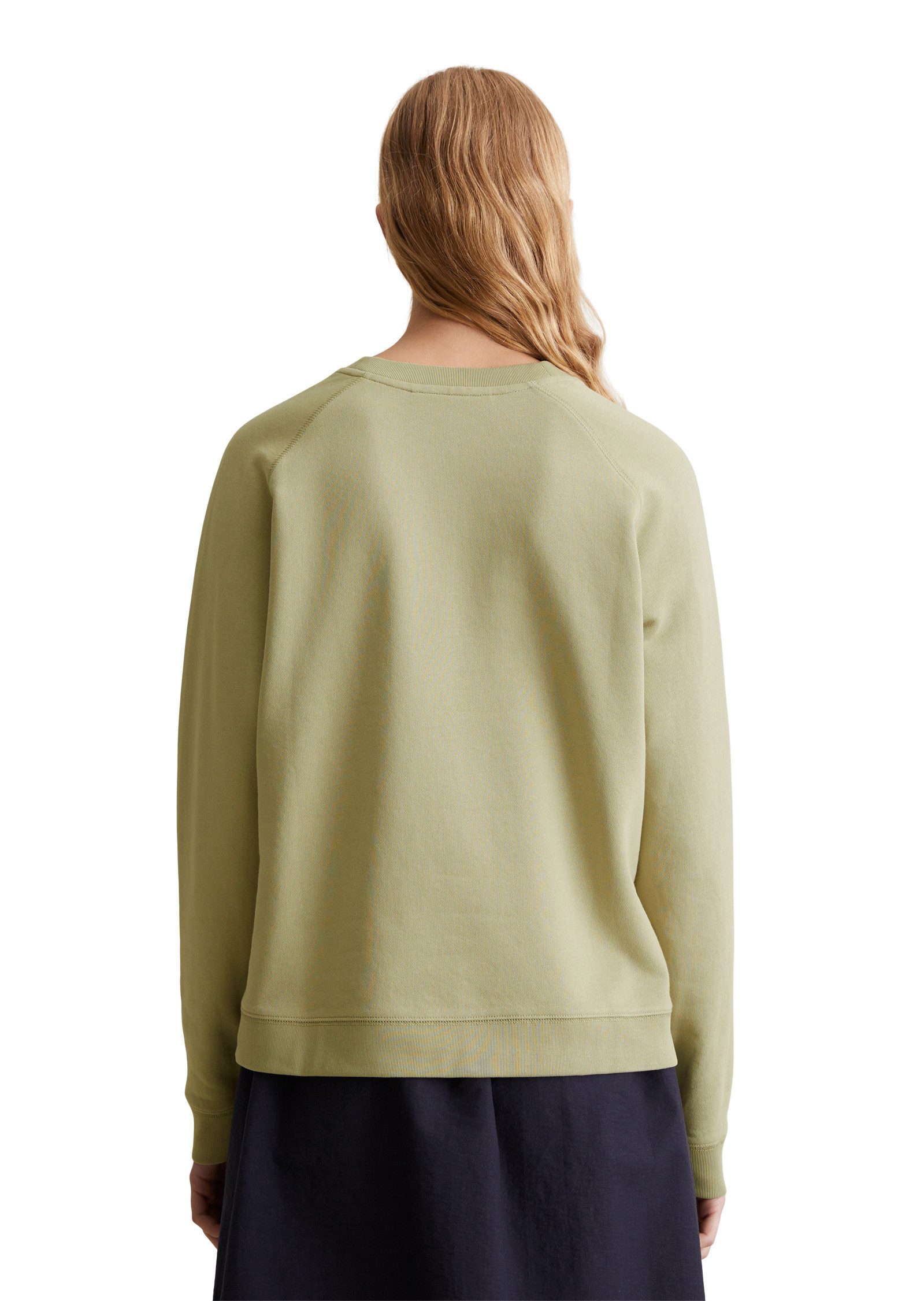 Marc O'Polo DENIM Sweatshirt Rückenteil dezent länger, kleine Seitenschlitz günstig online kaufen