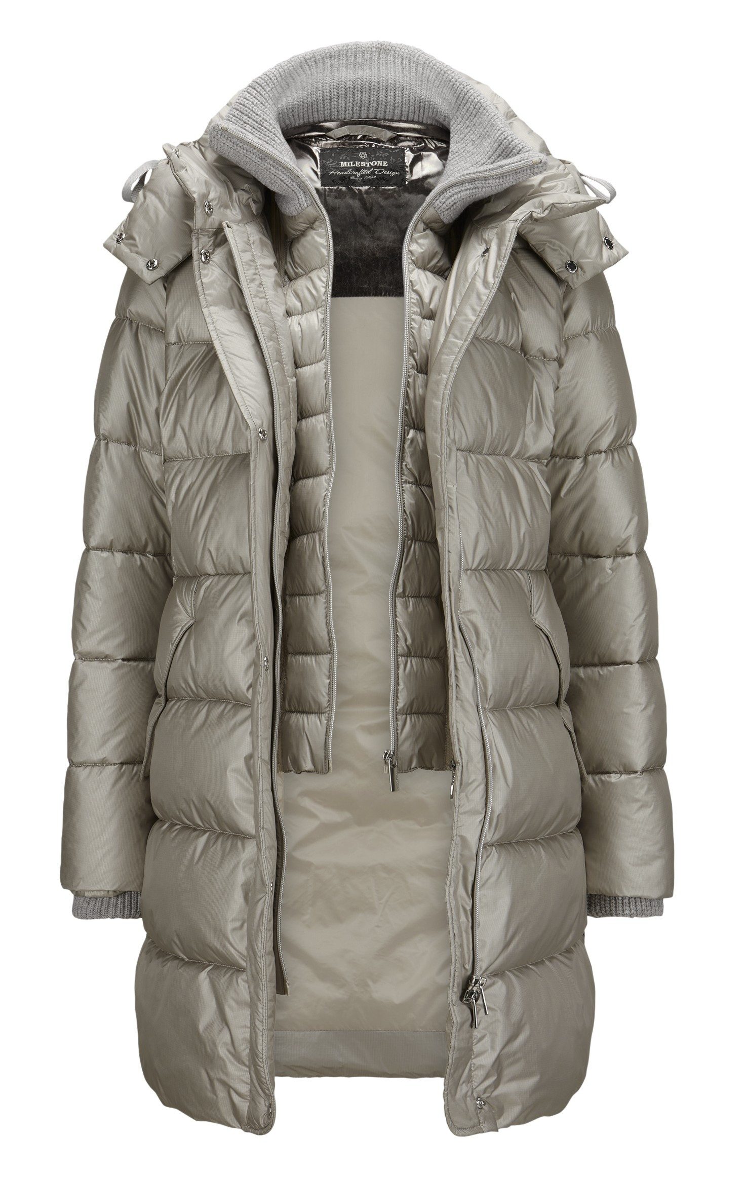 Milestone Steppmantel MSCatania knielanger Wintermantel mit günstig online kaufen