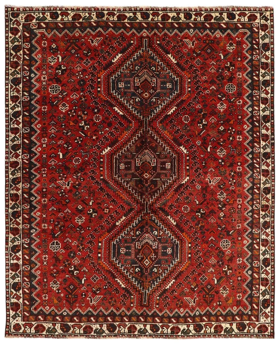 Höhe: Trading, Nain mm rechteckig, Handgeknüpfter Shiraz Orientteppich 10 166x202 Perserteppich, / Orientteppich