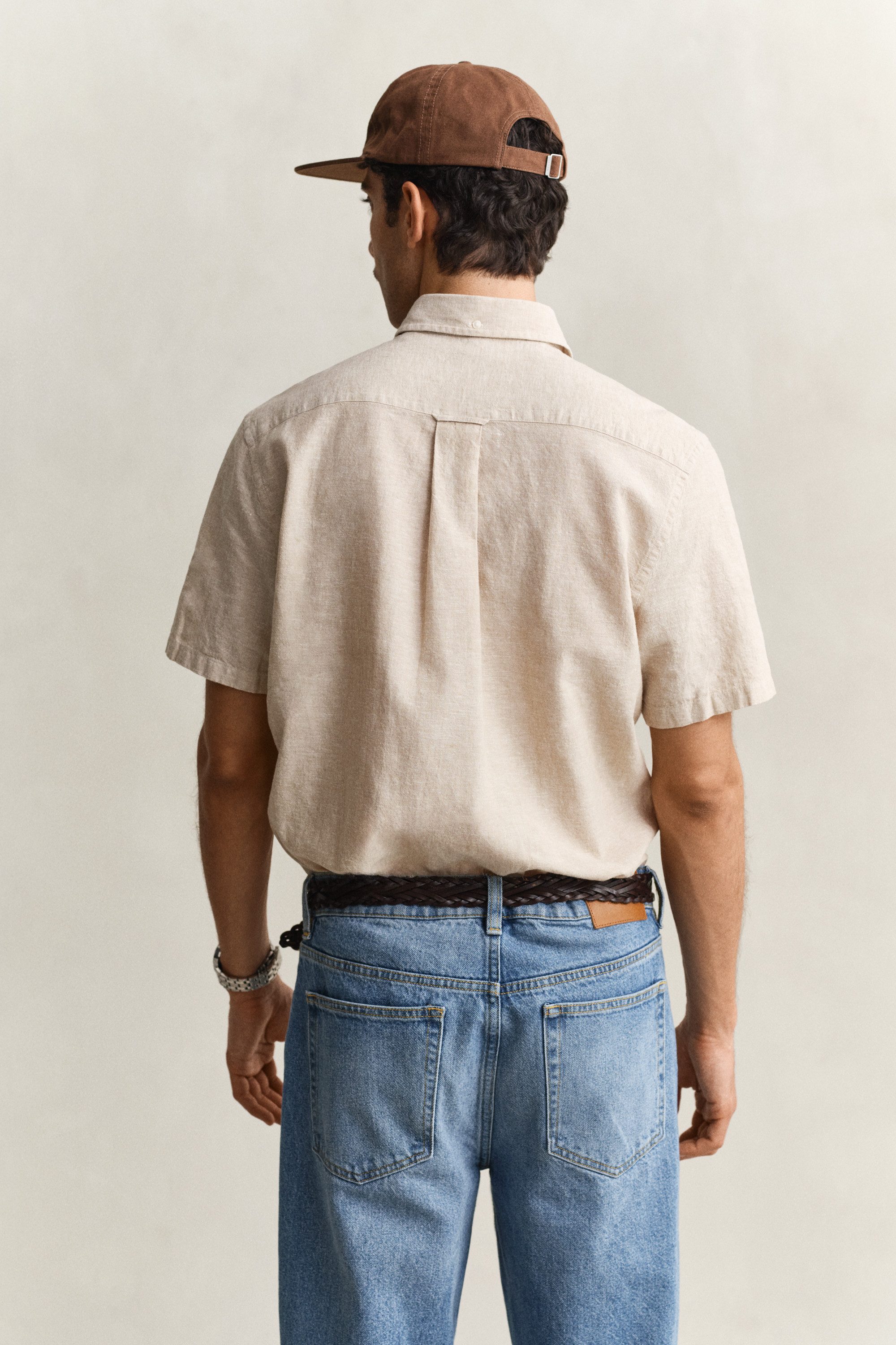 Gant Kurzarmhemd REG COTTON LINEN SS SHIRT günstig online kaufen