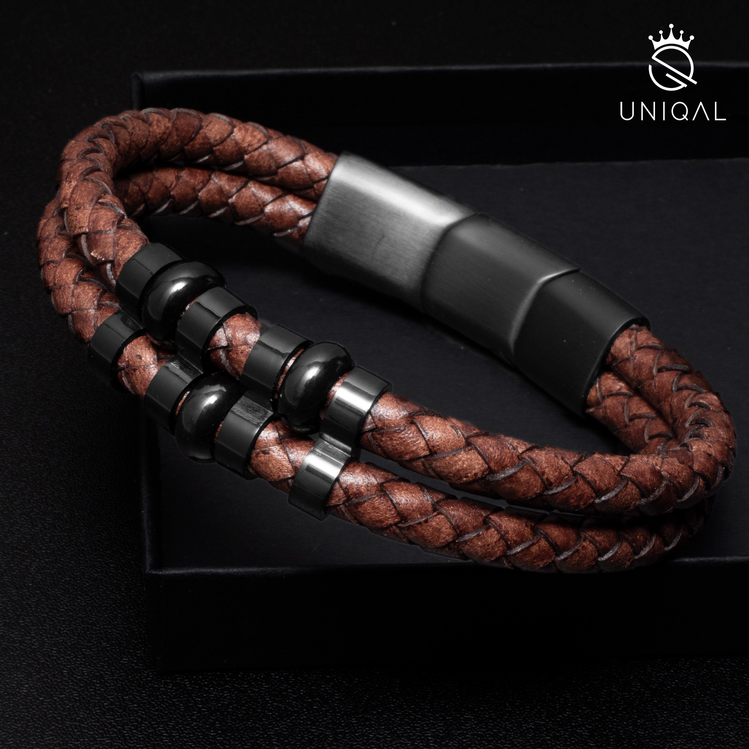 UNIQAL.de Lederarmband Lederarmband Herren "MIRACLE" geflochten günstig online kaufen