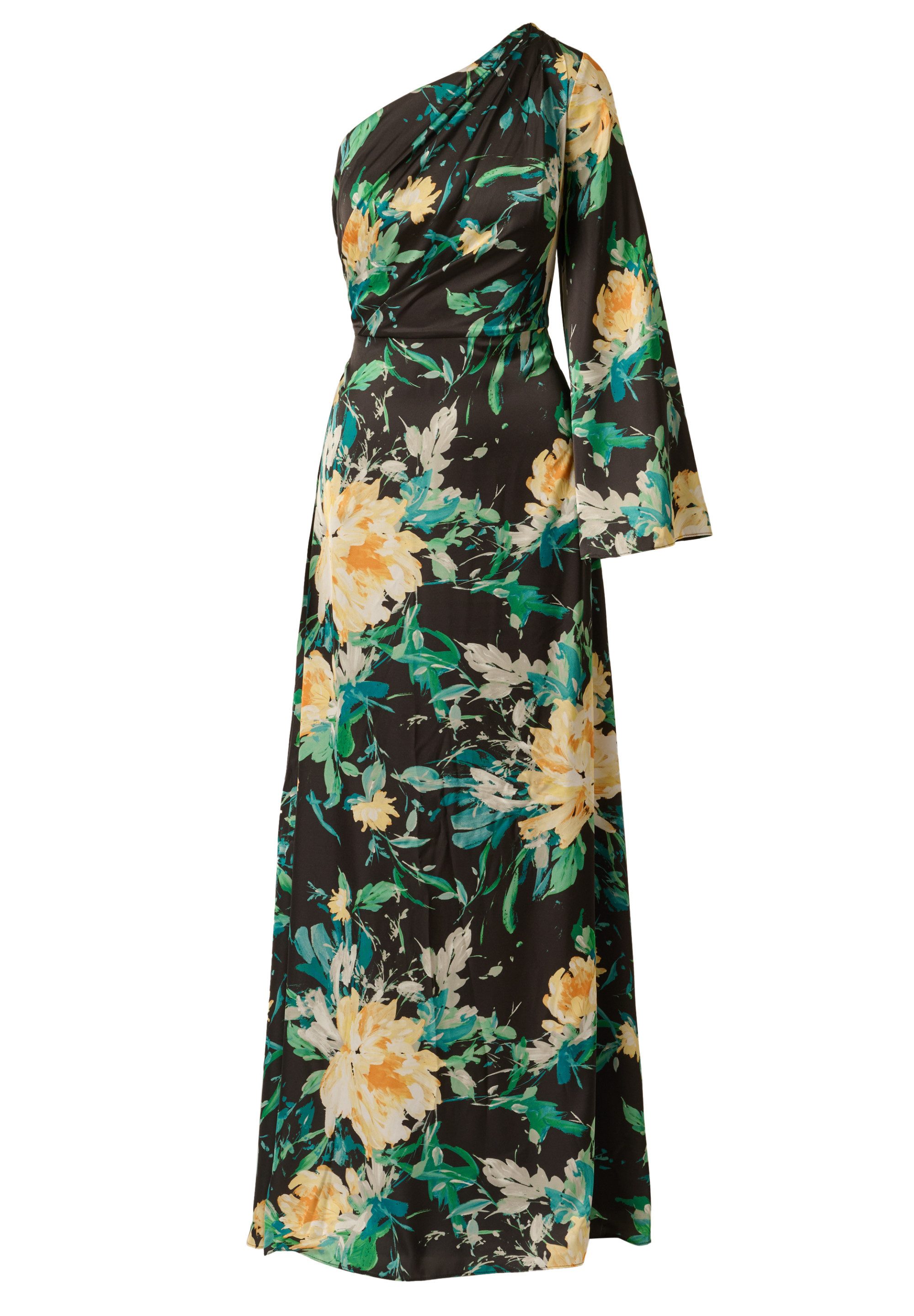 Abendkleid One Shoulder Printed Satin Gown