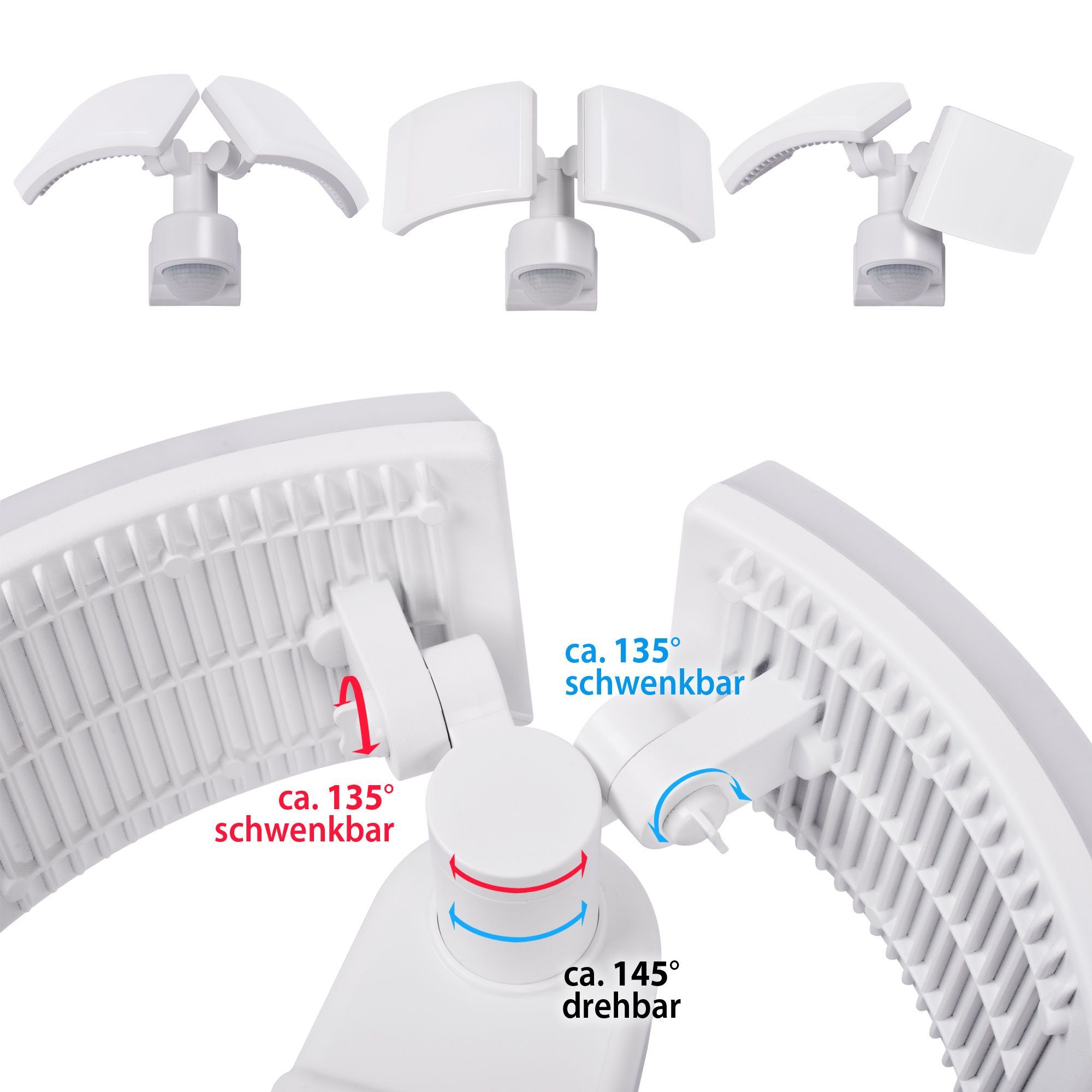 Maxkomfort LED Flutlichtstrahler SUN3200, LED fest integriert, 4000K, Neutr günstig online kaufen