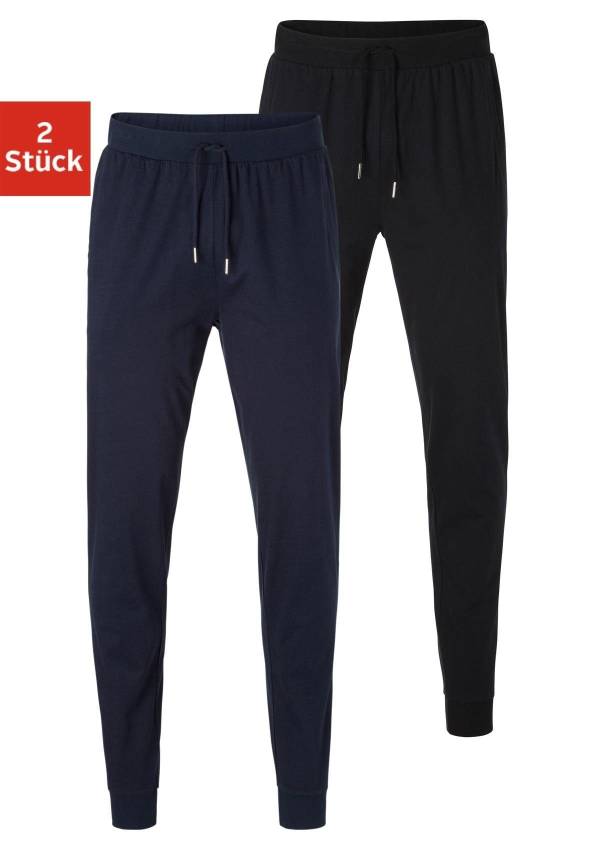 AUTHENTIC LE JOGGER Schlafhose, (Packung, 2), aus weicher Single Jersey War günstig online kaufen