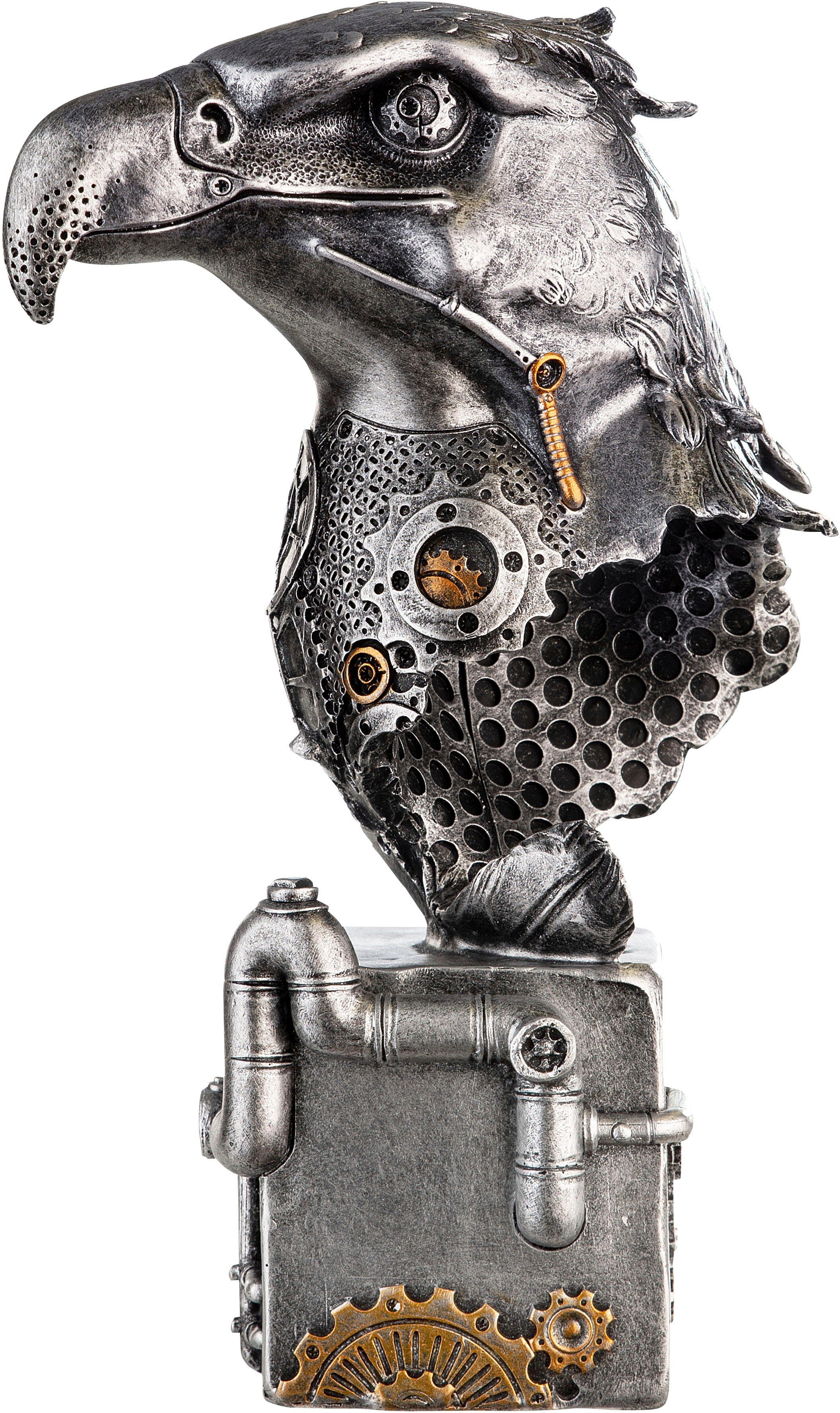 Casablanca by Gilde Tierfigur Skulptur Steampunk Eagle (1 St), mit kupferfarbenen Elementen