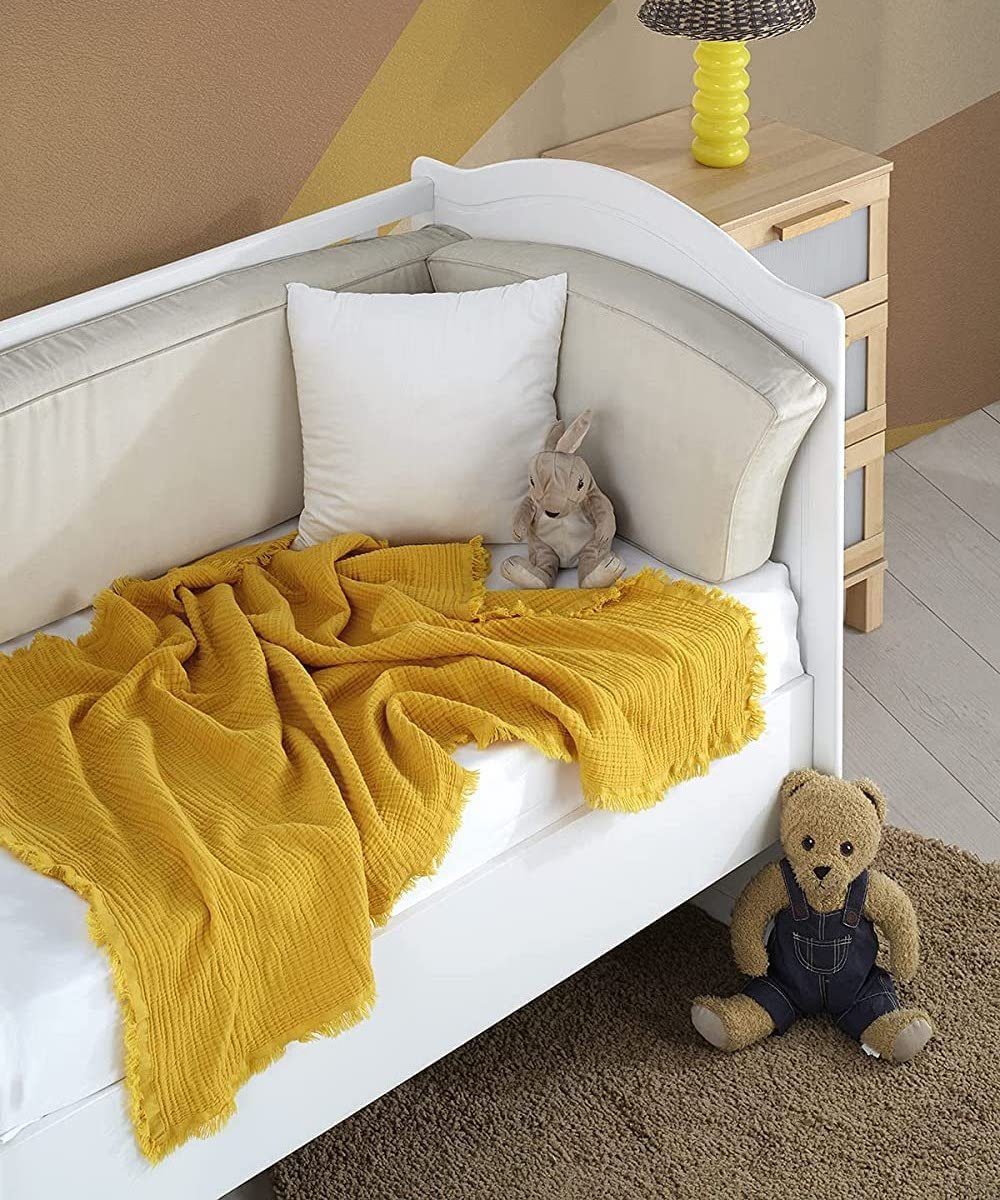BOHORIA Kuscheltuch BOHORIA Baby Musselin Kuscheldecke Mulltücher 80x130cm günstig online kaufen