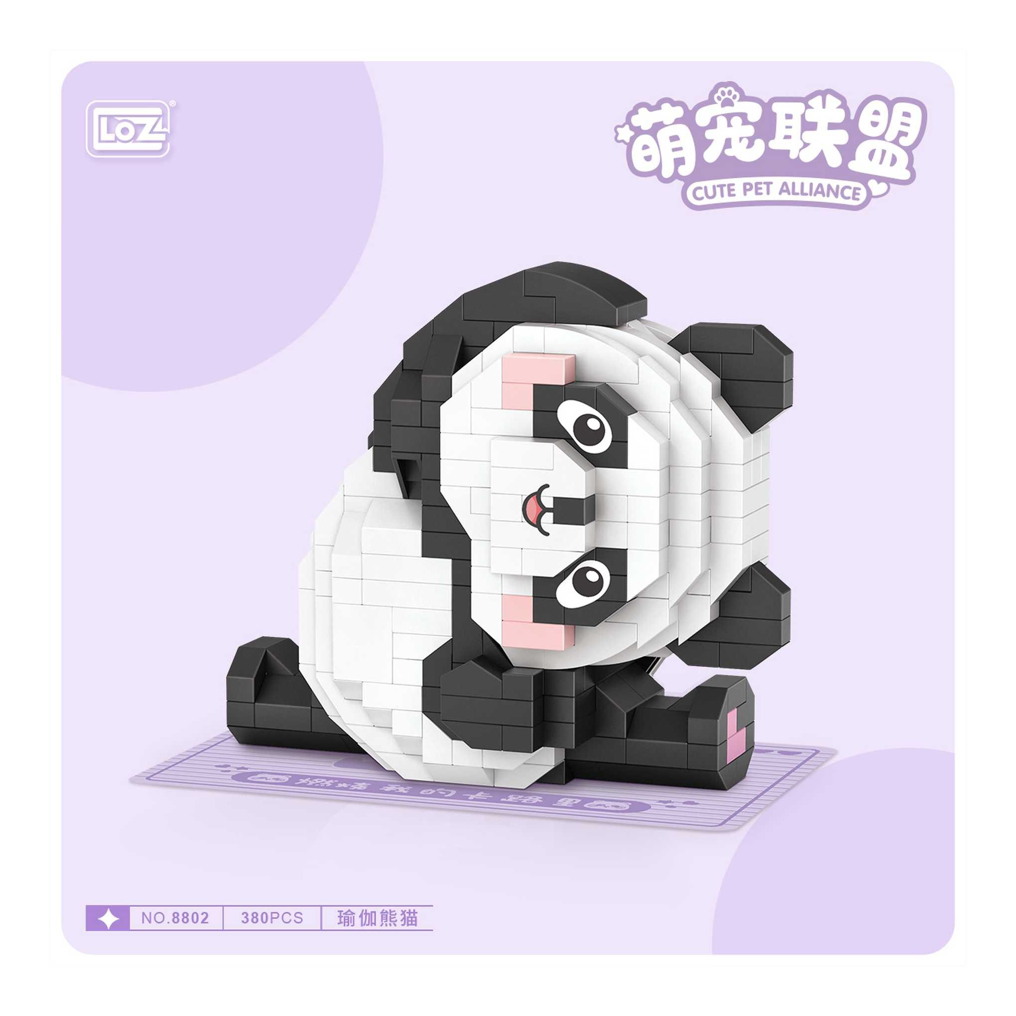 Loz 8802 - Yoga Panda (LOZ) Spielbausteine, (380 St)