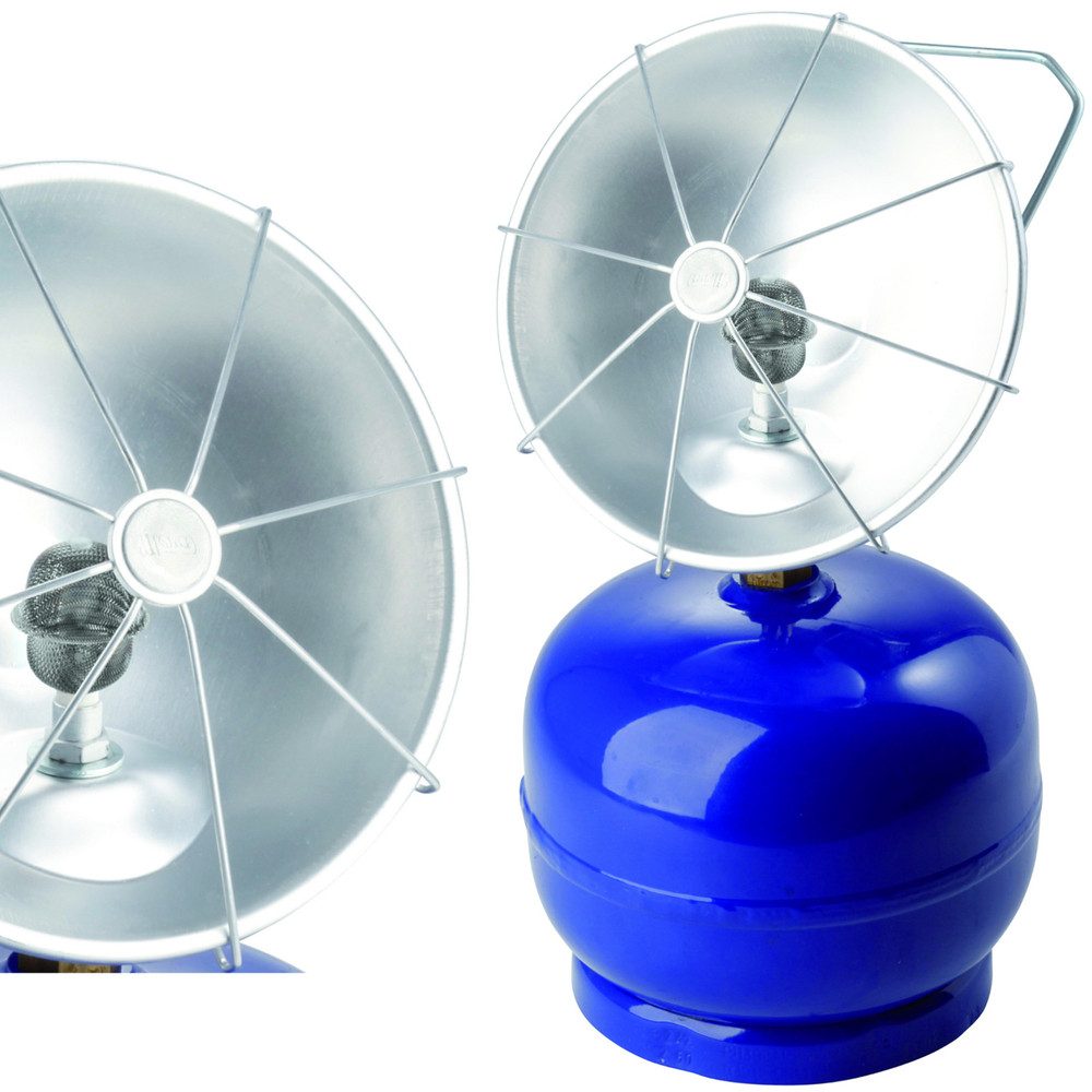PrimeVal Heizstrahler Gasheizstrahler Werkstattheizung Campingheizung, 1100.0 W, 1,1 kW, 85 g/h, gerichtete Wärme, LPG, kompakt