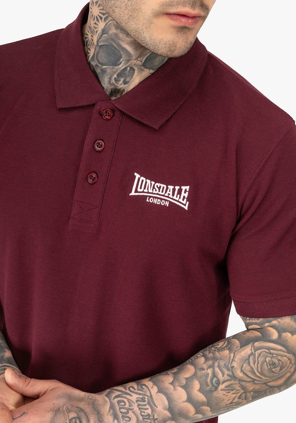 Lonsdale Poloshirt LINGHOLME (Packung, 2-tlg) 2er-Pack, mit Polokragen, aus Baumwoll-Jersey, Kurzarm