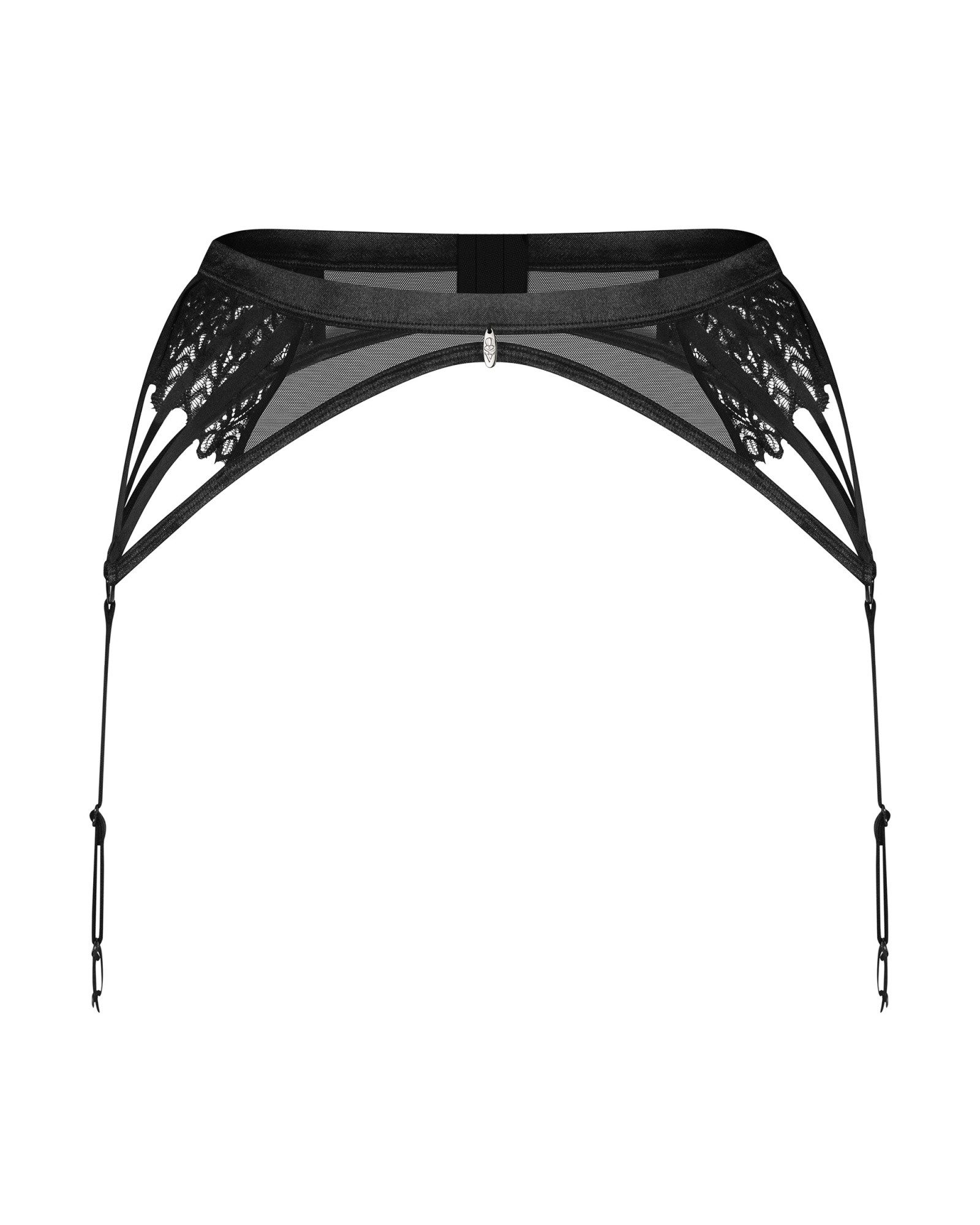Obsessive Strapsgürtel Strapsgürtel mit Spitze - schwarz, transparent