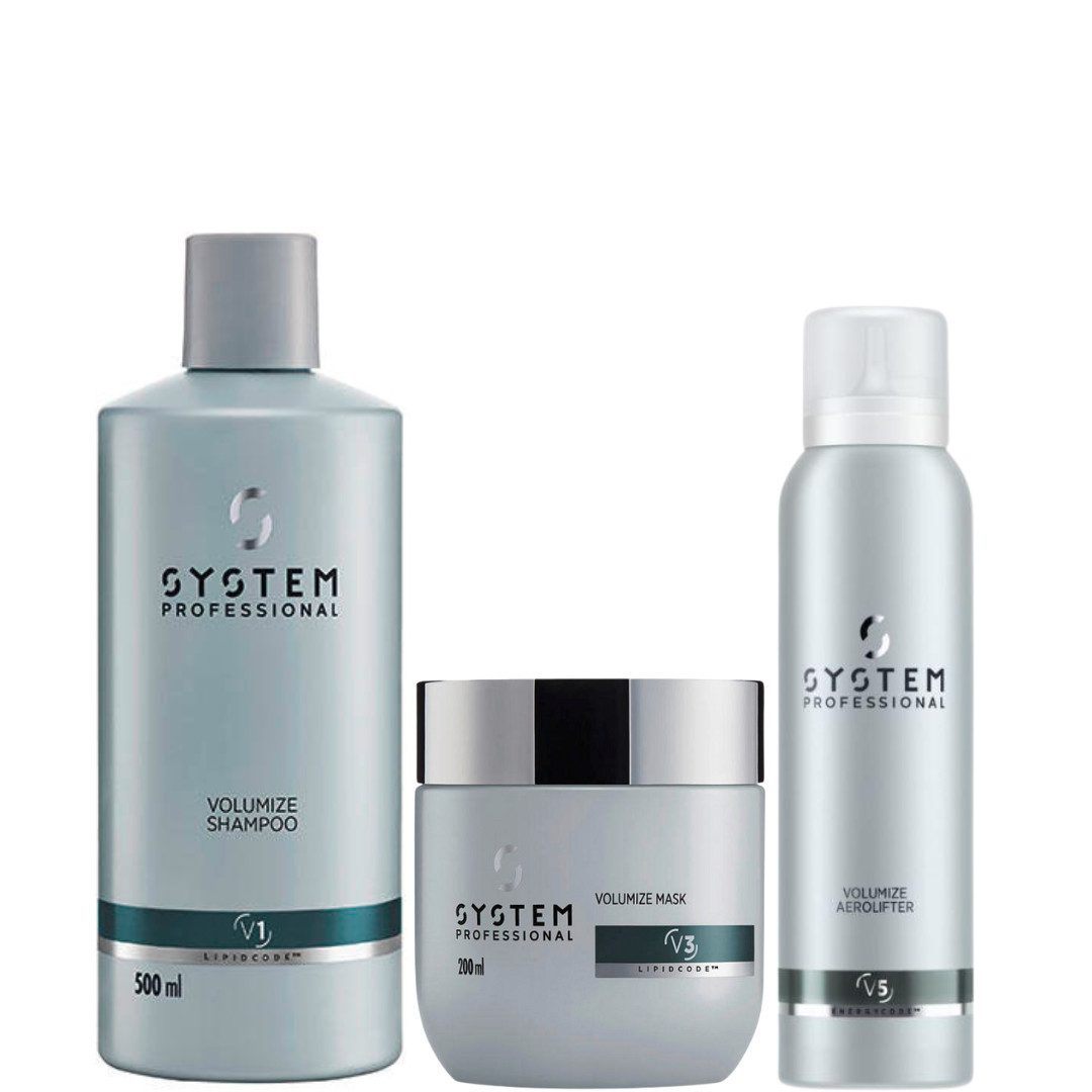 System Professional Haarpflege-Set Lipid Code Volumize Kit, 3-tlg.
