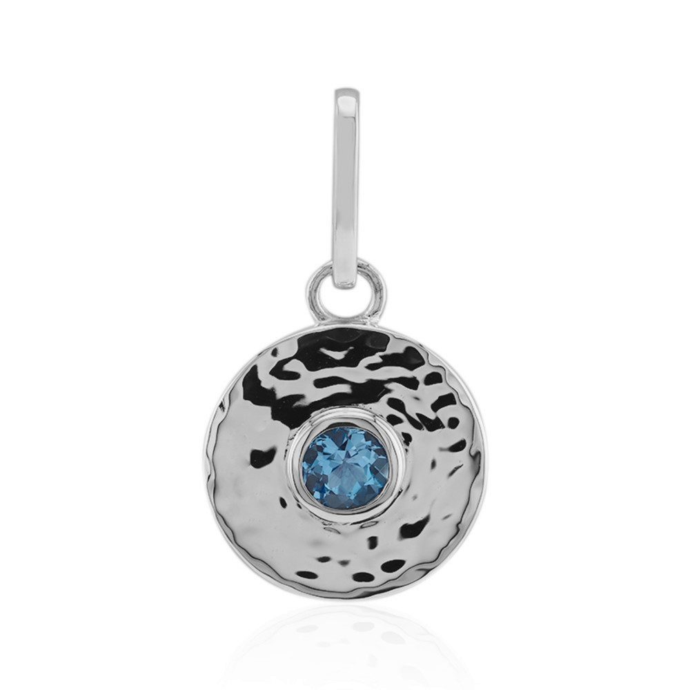 Cavill Kettenanhänger Cavill Schmuck-Silberanhänger mit 0,56 ct blauem Topas, Rundschliff (1-tlg)