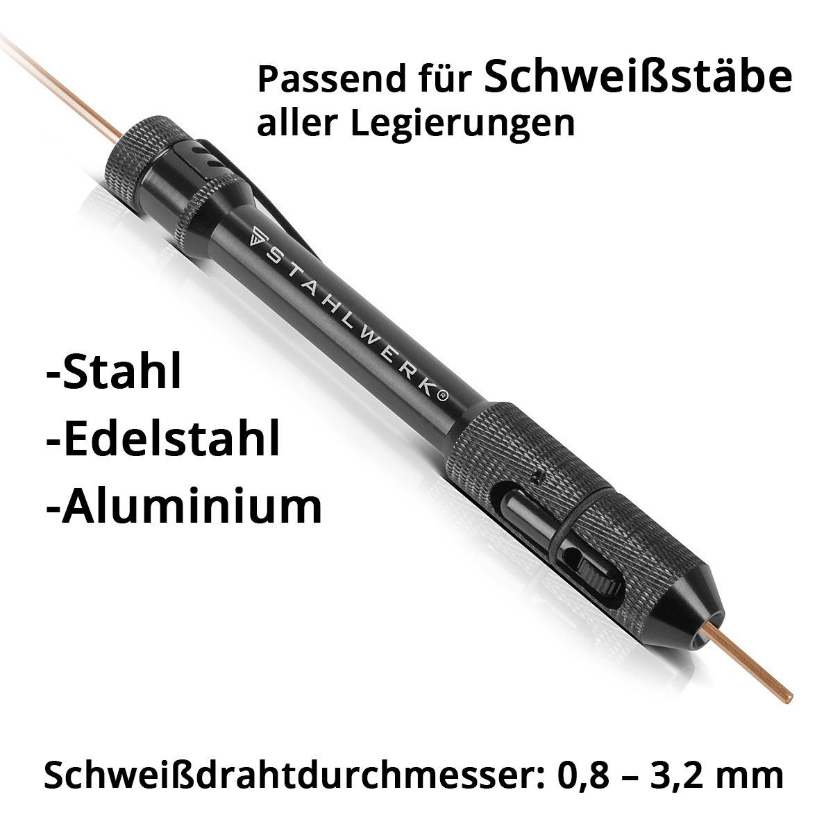 STAHLWERK Elektrowerkzeug-Set TIG Pen, Drahtvorschubstift, WIG Schweißdrahthalter