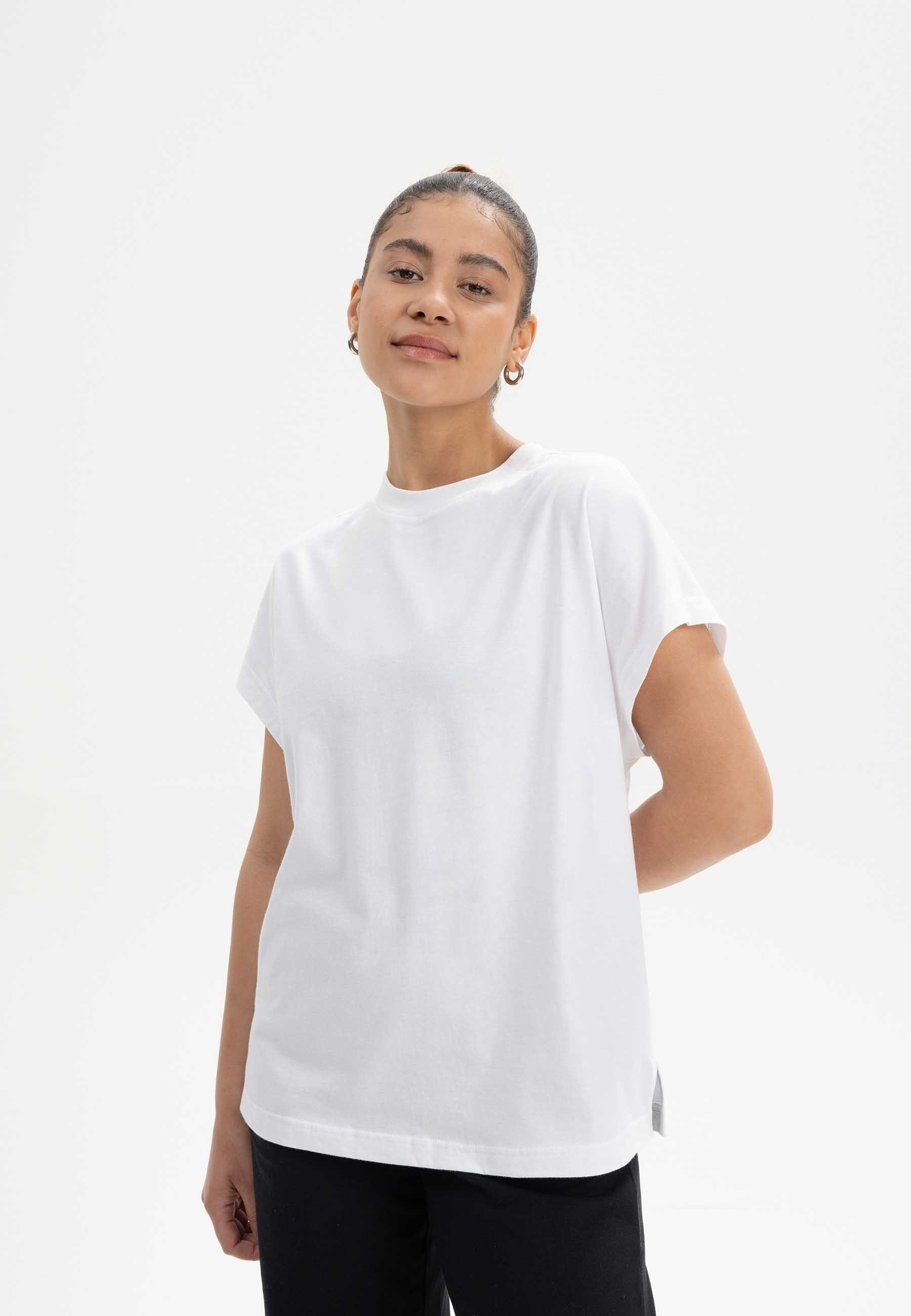 MELA Kurzarmshirt T-Shirt MADHU Fein gerippter günstig online kaufen