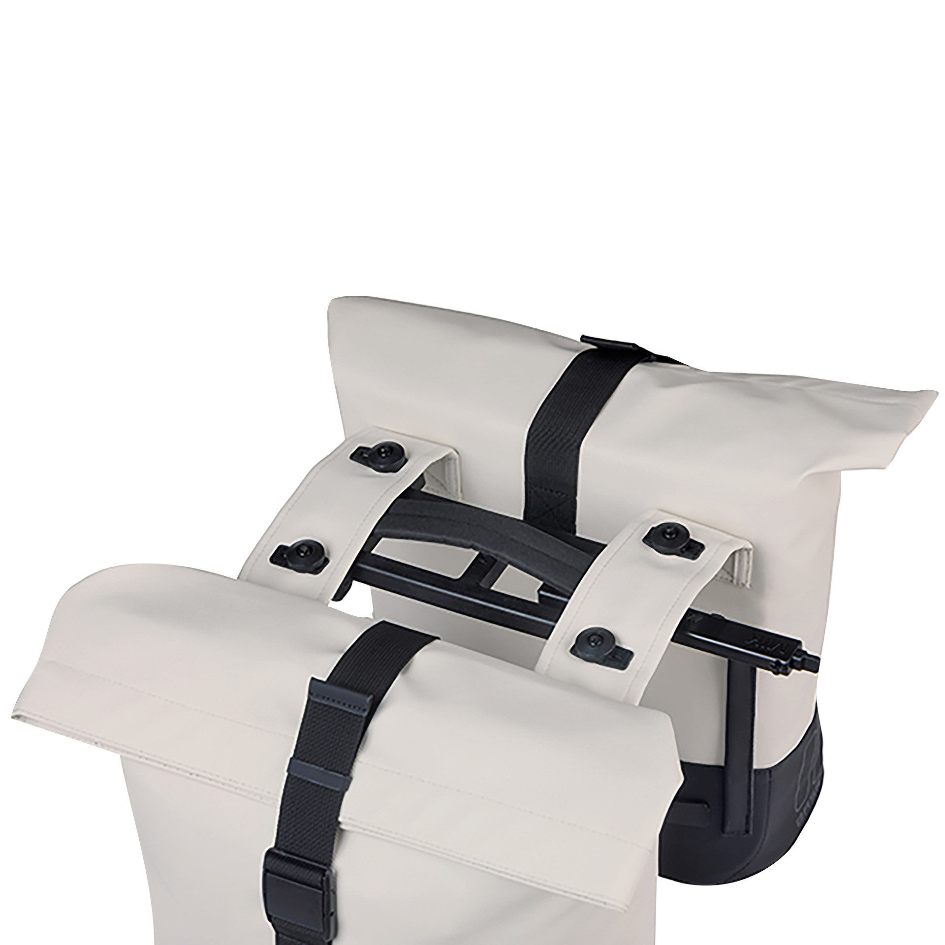 Basil Gepäckträgertasche, Gepäckträger- Fahrradtasche "Cove MIK", weiß