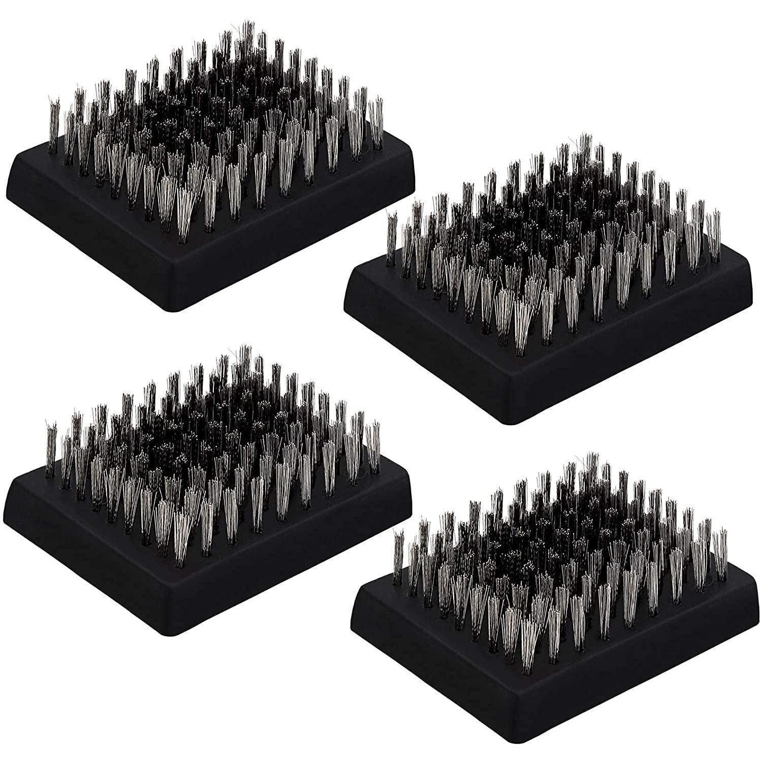 LuxusKollektion Grillbürste Grillbürsten-Ersatzköpfe 4er Set, (4-tlg)