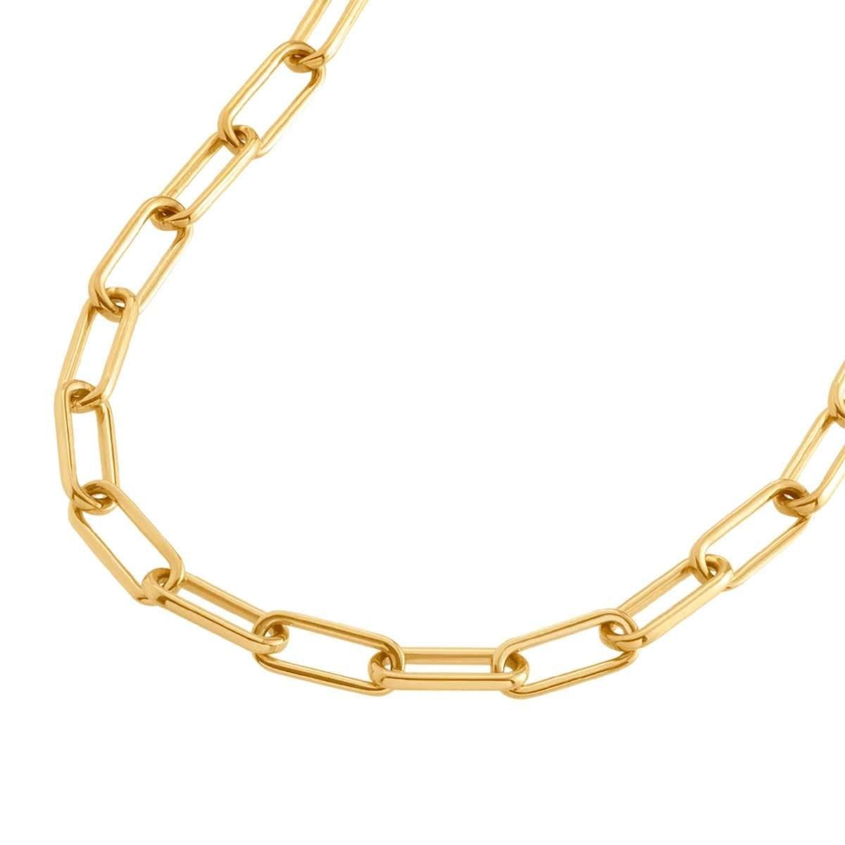Boccia Collier 08059-02, Damenkette Titan goldplattiert