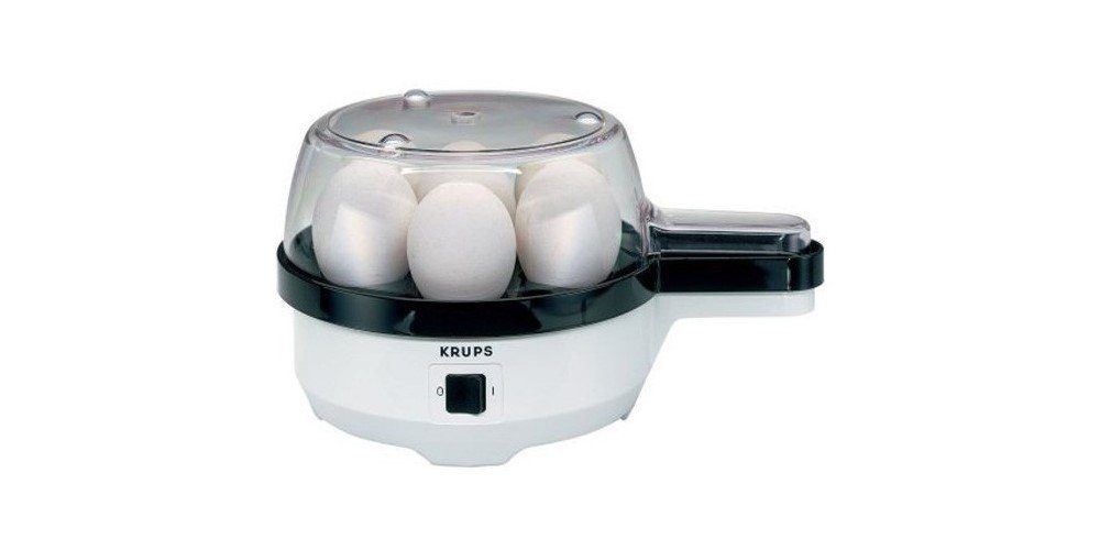 Krups Eierkocher Ovomat Special F23370, Anzahl Eier: 7 St., 350 W, Kocht bis zu 7 Eier, Wasserdosierer mit integriertem Ei-Pick