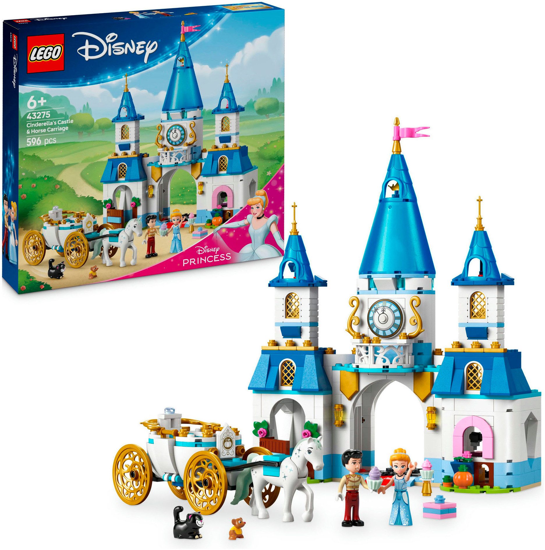 LEGO® Cinderellas Schloss und Pferdekutsche (43275), LEGO Disney Princess K günstig online kaufen