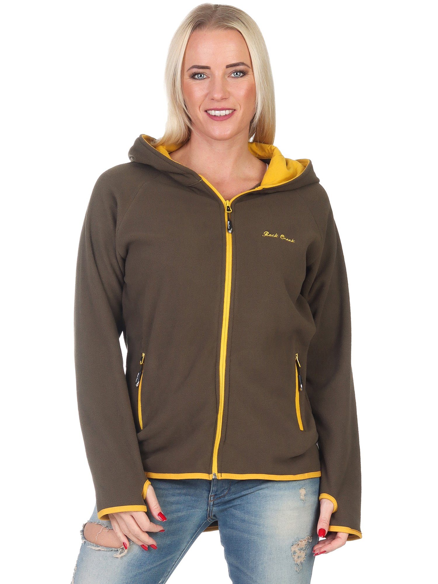 Rock Creek Fleecejacke Damen Fleecejacke Lang D-502 – Bild 4 von 5