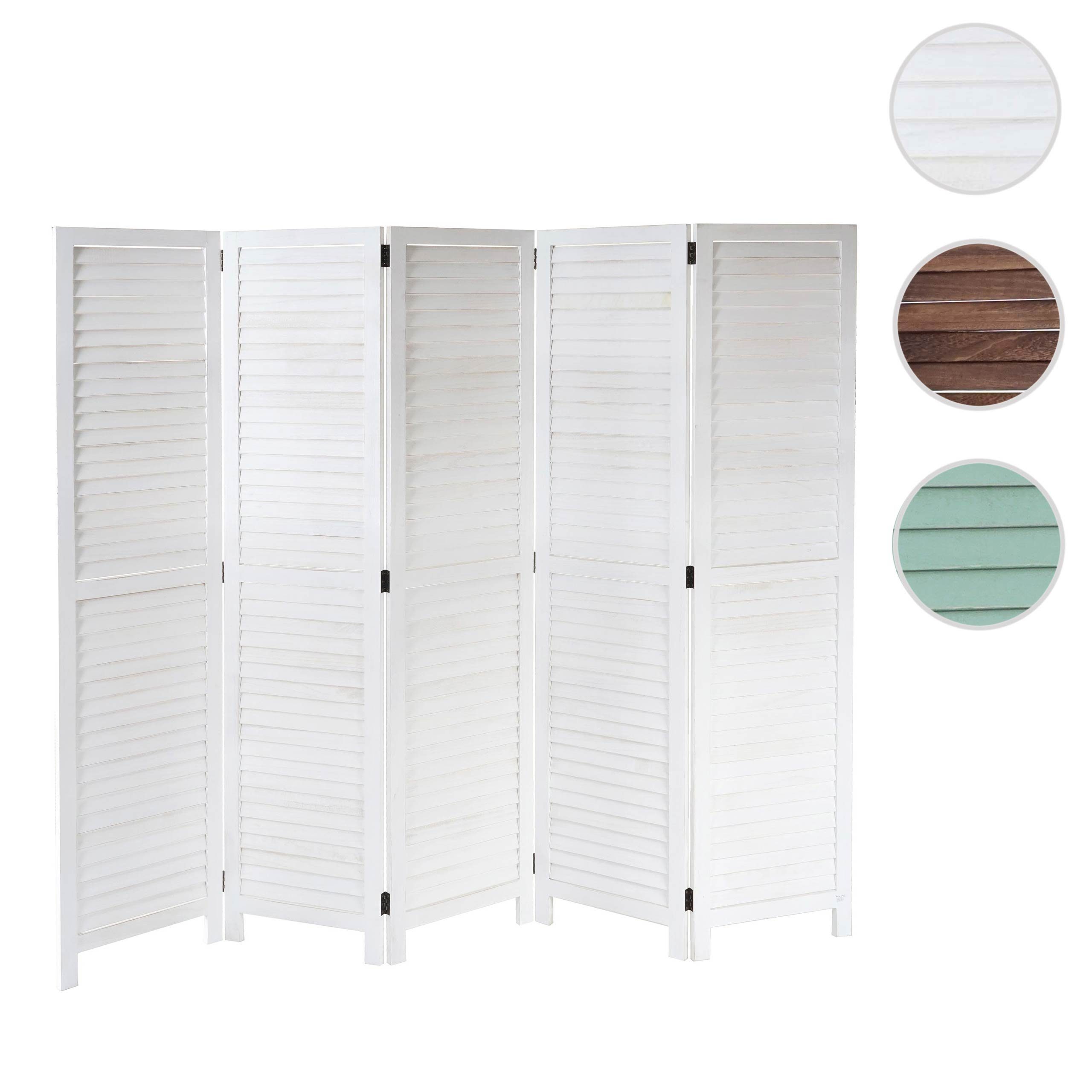 MCW Paravent MCW-C30-5, Fensterladenoptik, Vielseitig verwendbar, günstig online kaufen