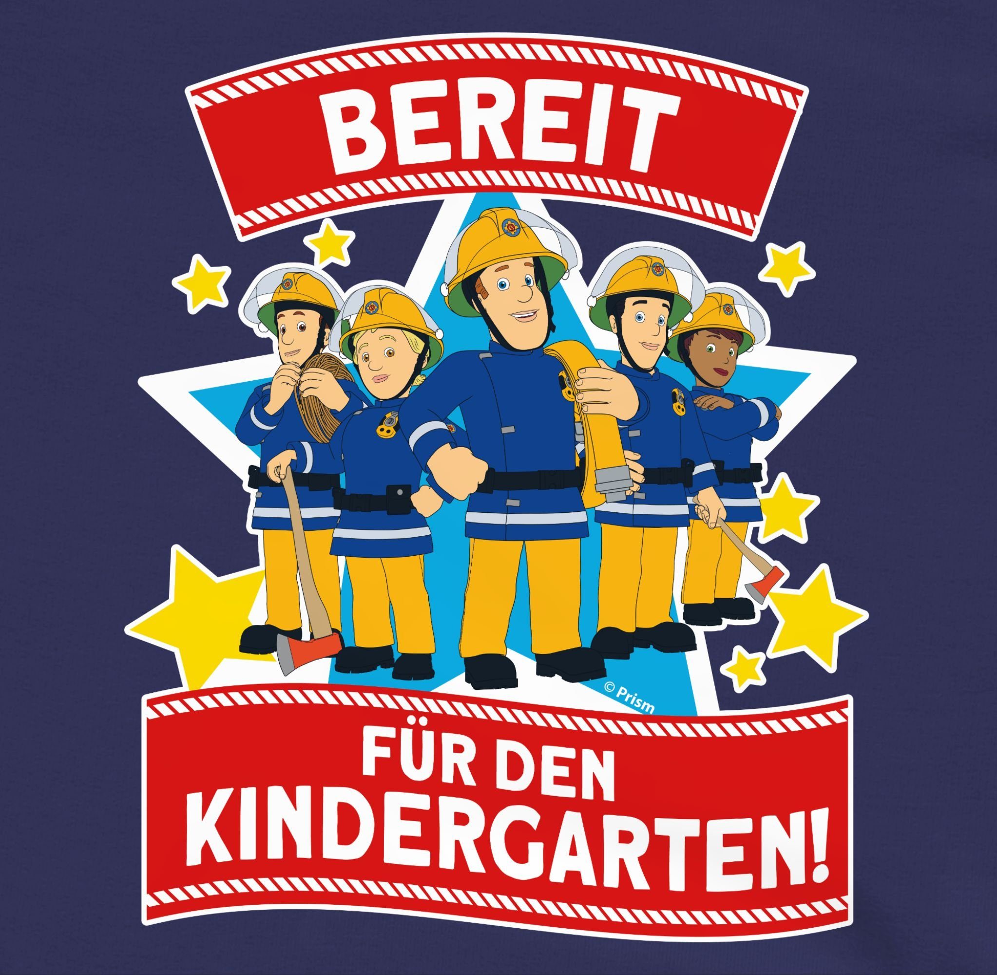 Shirtracer Sweatshirt Bereit für den Kindergarten! - Sam & Team Feuerwehrmann Sam Mädchen