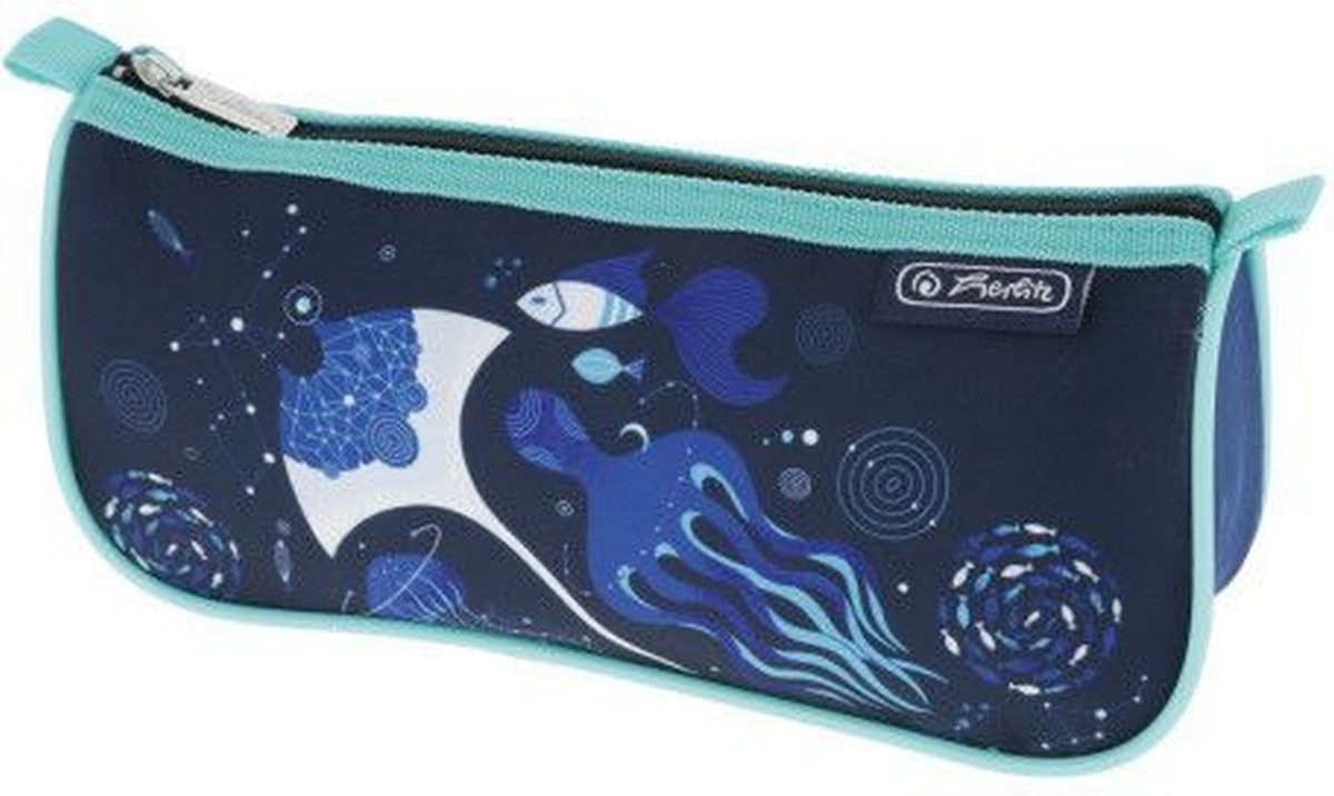 Herlitz Federtasche Schüleretui Faulenzer Sport Deep Ocean Polyester 220x75mm Deep Ocean