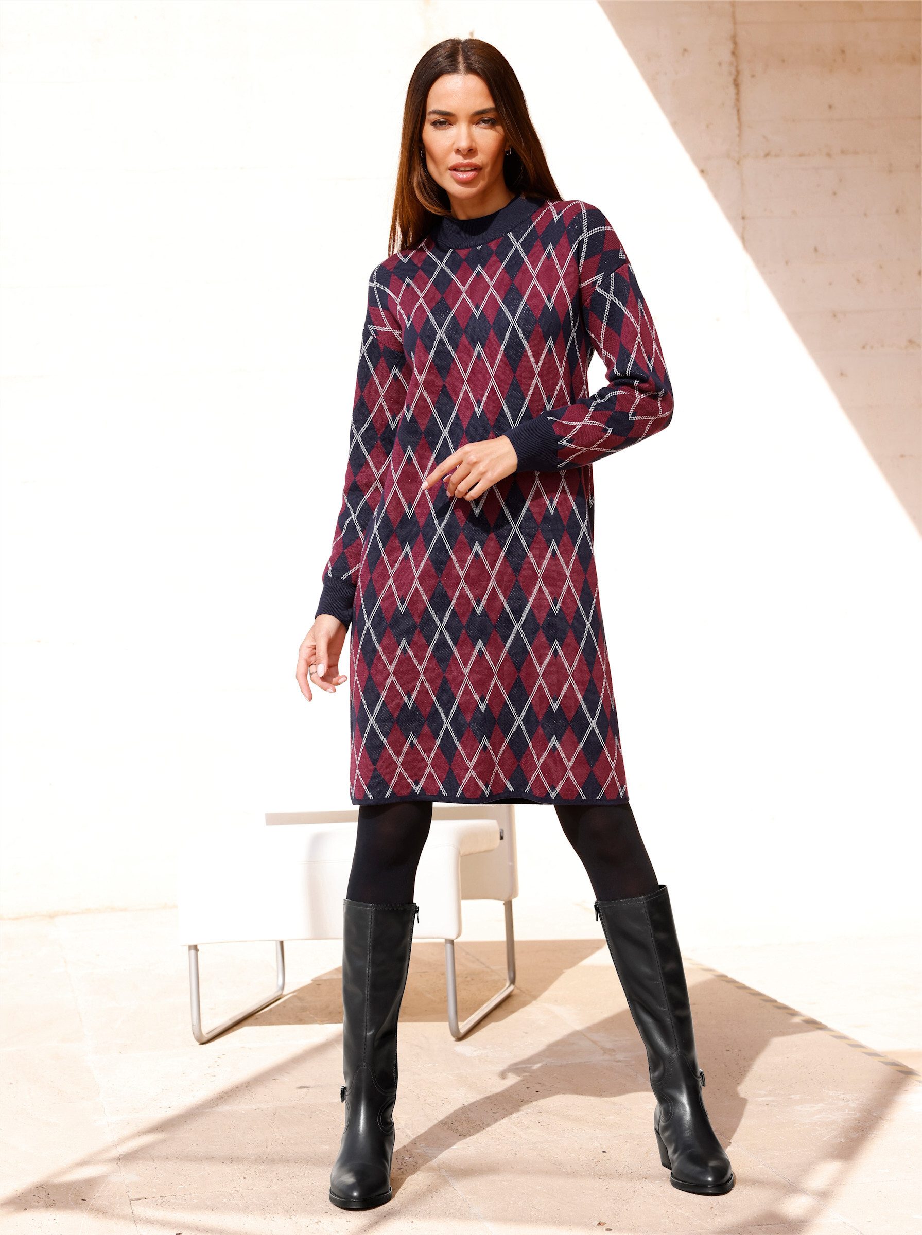 heine Strickkleid Strickkleid Langarm