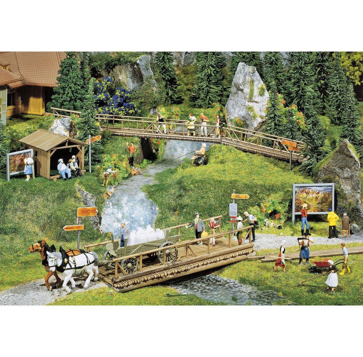 Faller Modellbausatz Faller 180548 Wanderrouten Zubehör H0