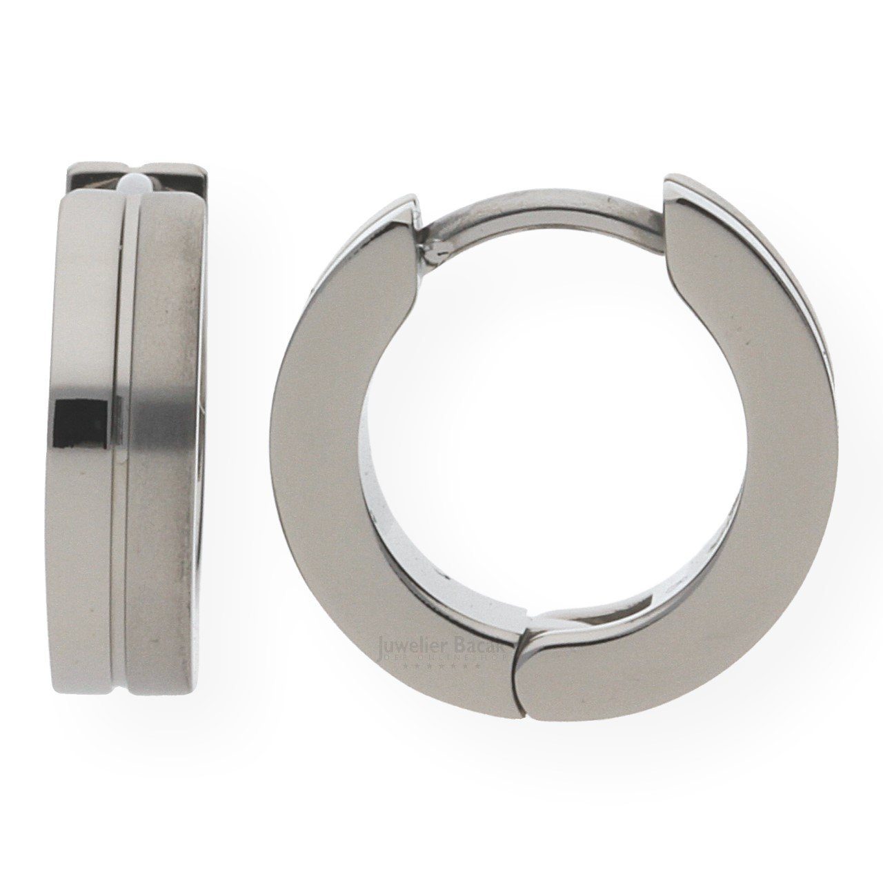 Boccia Paar Creolen Boccia Titan Creolen 0510-02 (kein Set, 2-tlg., inkl. edelm Schmucketui)