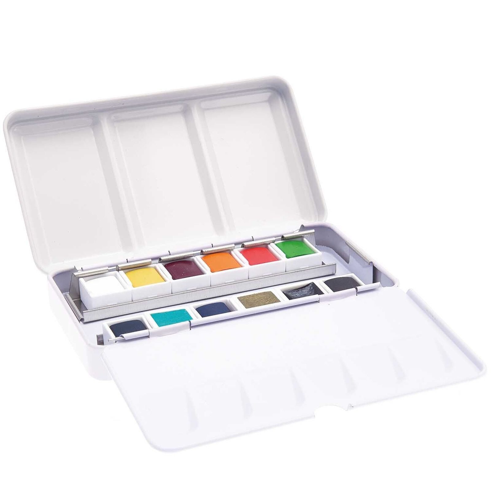 Rico Design Kreativset Essential Water Colours Aquarell, 12x1/2, (Aquarellkasten, 12-tlg., 12x1/2 Näpfchen)