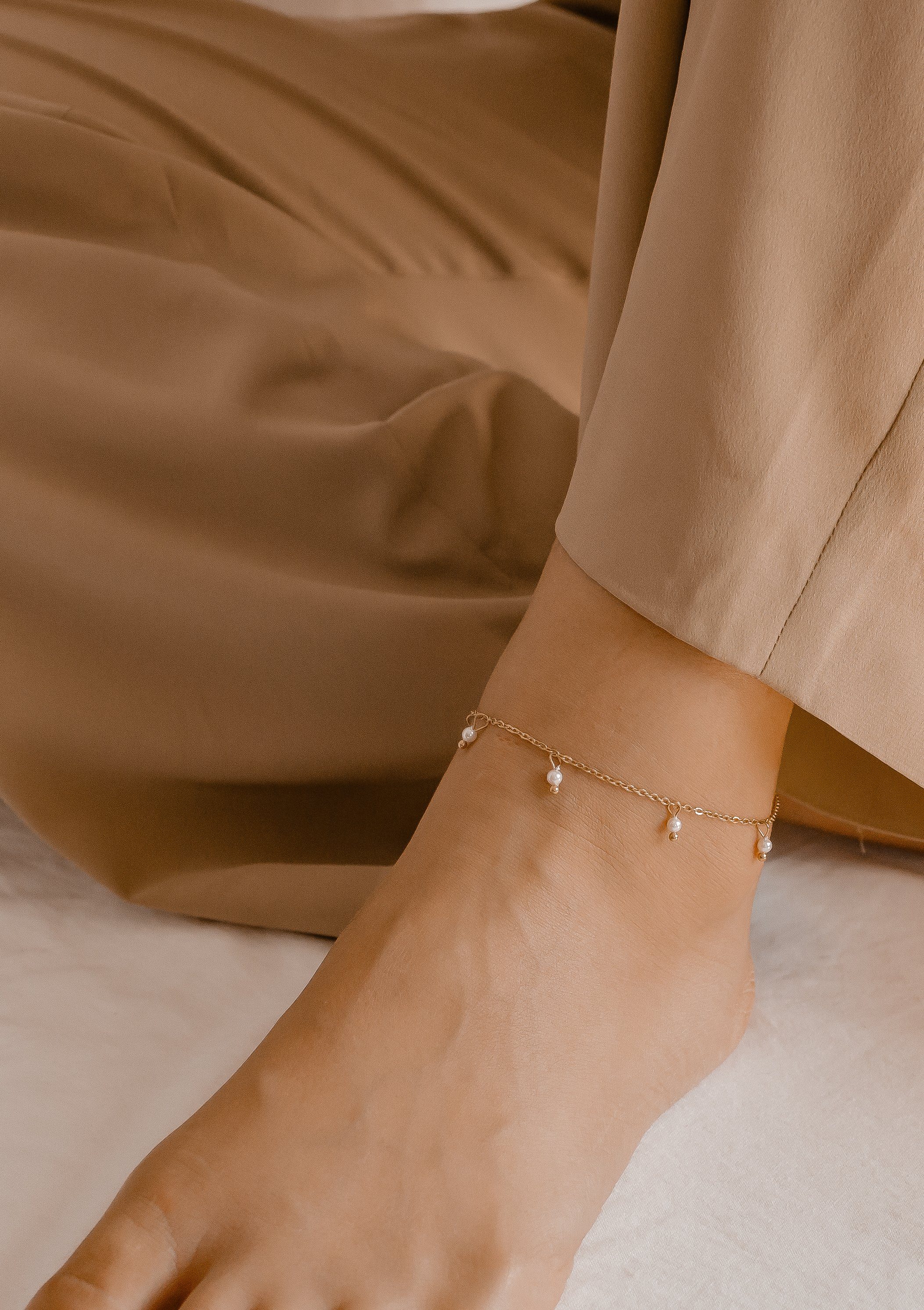 Hey Happiness Fußkette mit Anhänger Perlen, günstig online kaufen