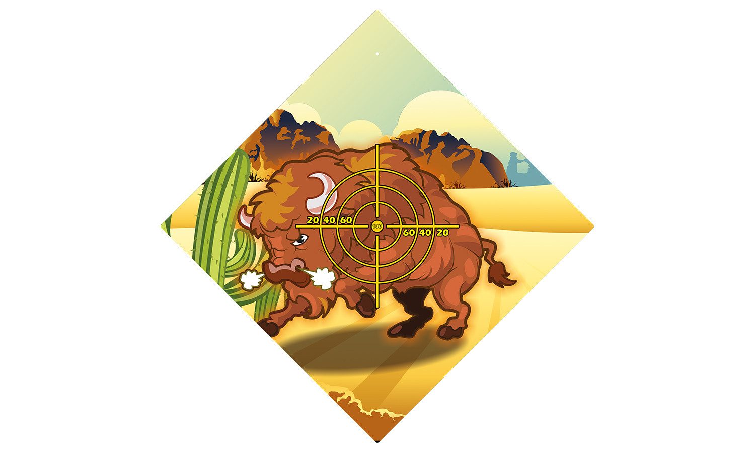 Holzspielerei Kinderbogenset Zielscheibe Büffel