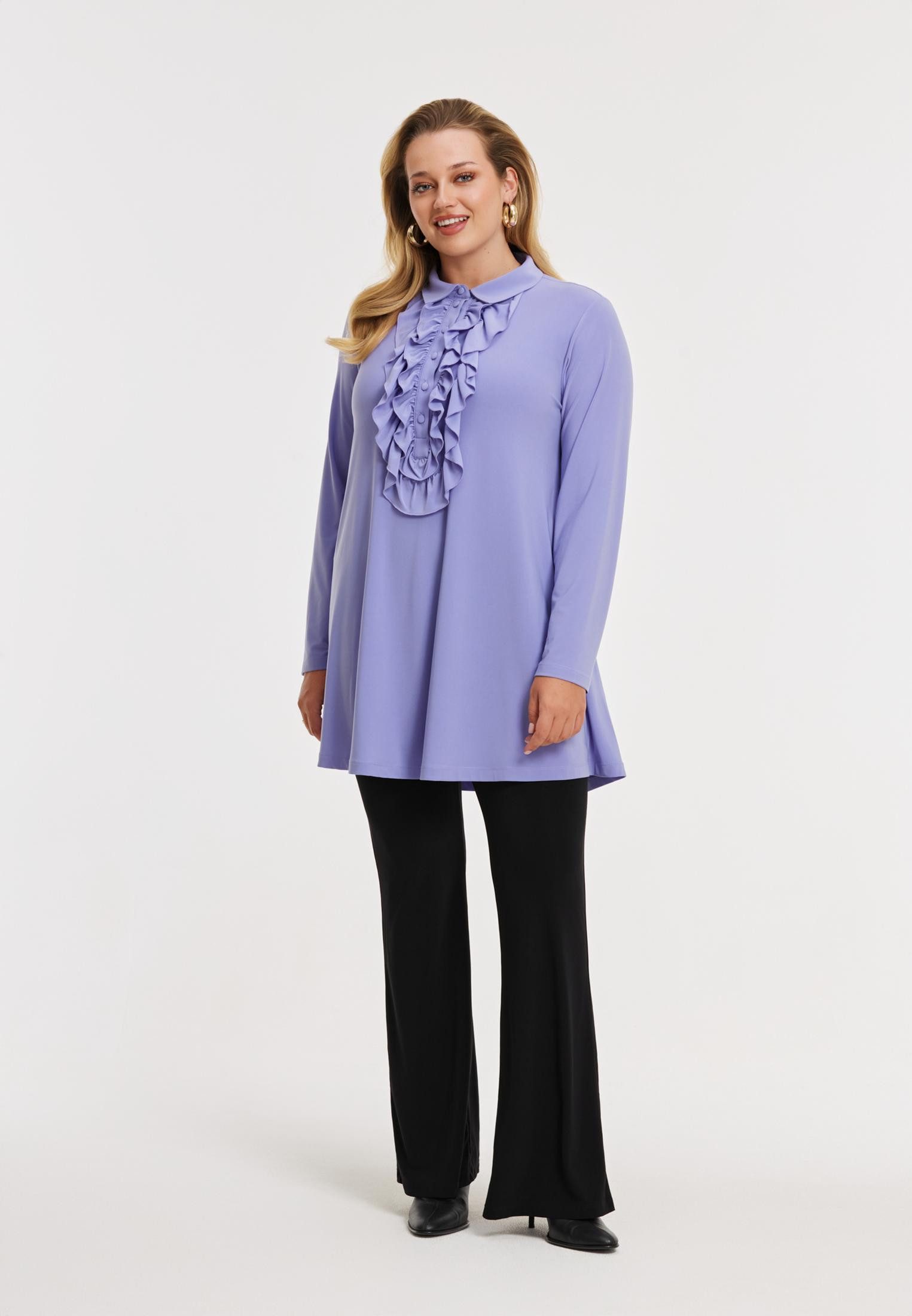 YOEK Blusentop Damen Bluse mit Langarm günstig online kaufen