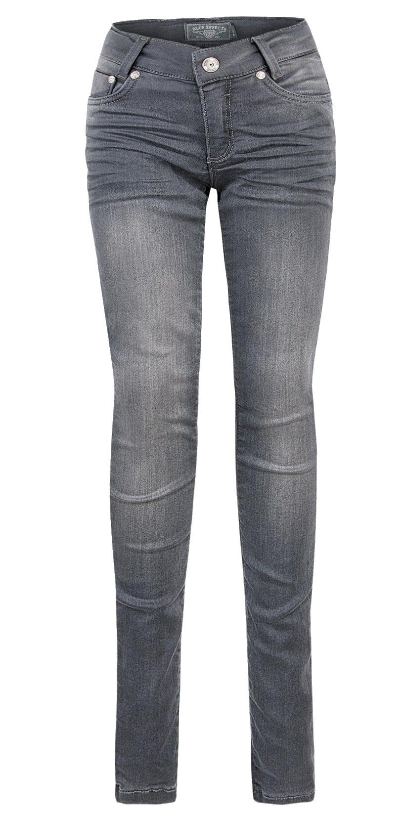 BLUE EFFECT Regular-fit-Jeans Jeans Hose Skinny ultra stretch regular dark grey