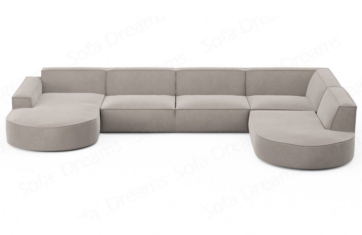 Sofa Dreams Wohnlandschaft Designer Stoff Sofa Modern Couch Alegranza U For günstig online kaufen