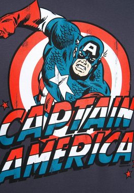 LOGOSHIRT T-Shirt Captain America mit tollem Frontdruck