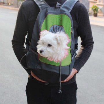 Lubgitsr Tiertransporttasche Hunderucksack Katzenrucksack, Atmungsaktive Verstellbar