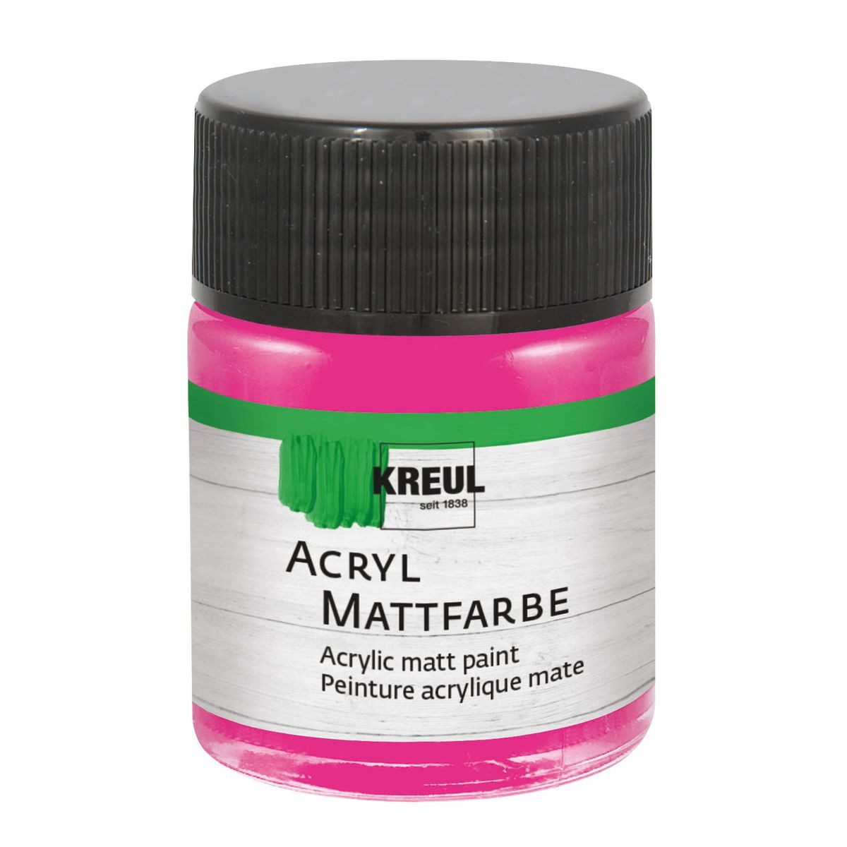 C. KREUL Acrylfarbe KREUL Acryl Mattfarbe pink 50ml Glas